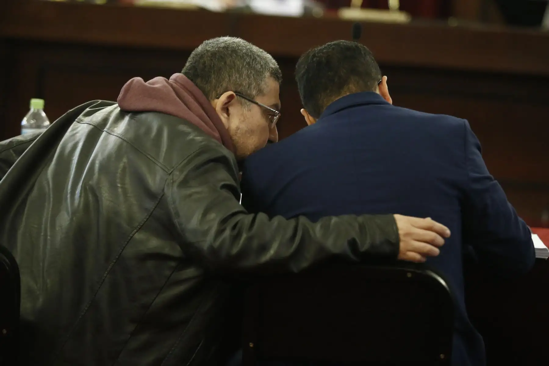 El ex titular de la Corte del Callao, Walter Ríos, acaba de ser trasladado a la carceleta del Poder Judicial.  Foto: ANDINA/Melina Mejía