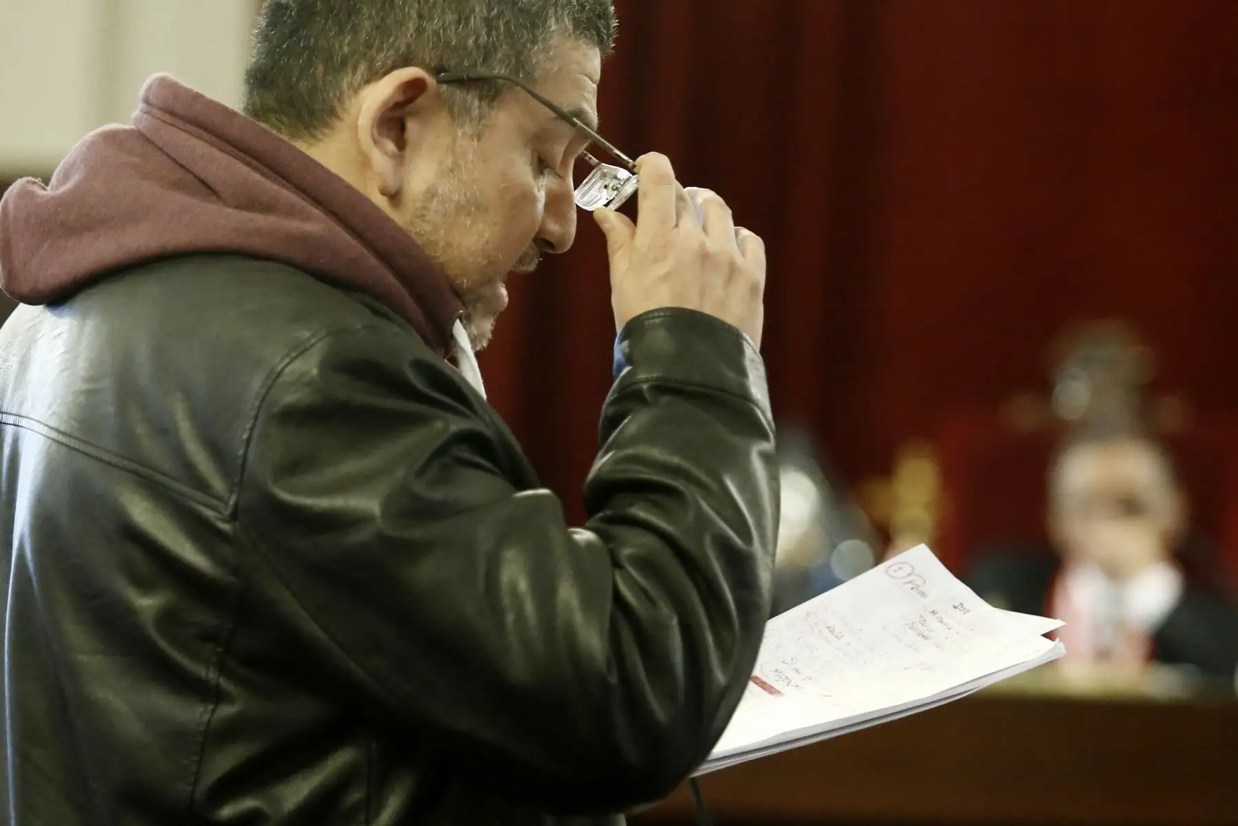 El ex titular de la Corte del Callao, Walter Ríos, acaba de ser trasladado a la carceleta del Poder Judicial.  Foto: ANDINA/Melina Mejía