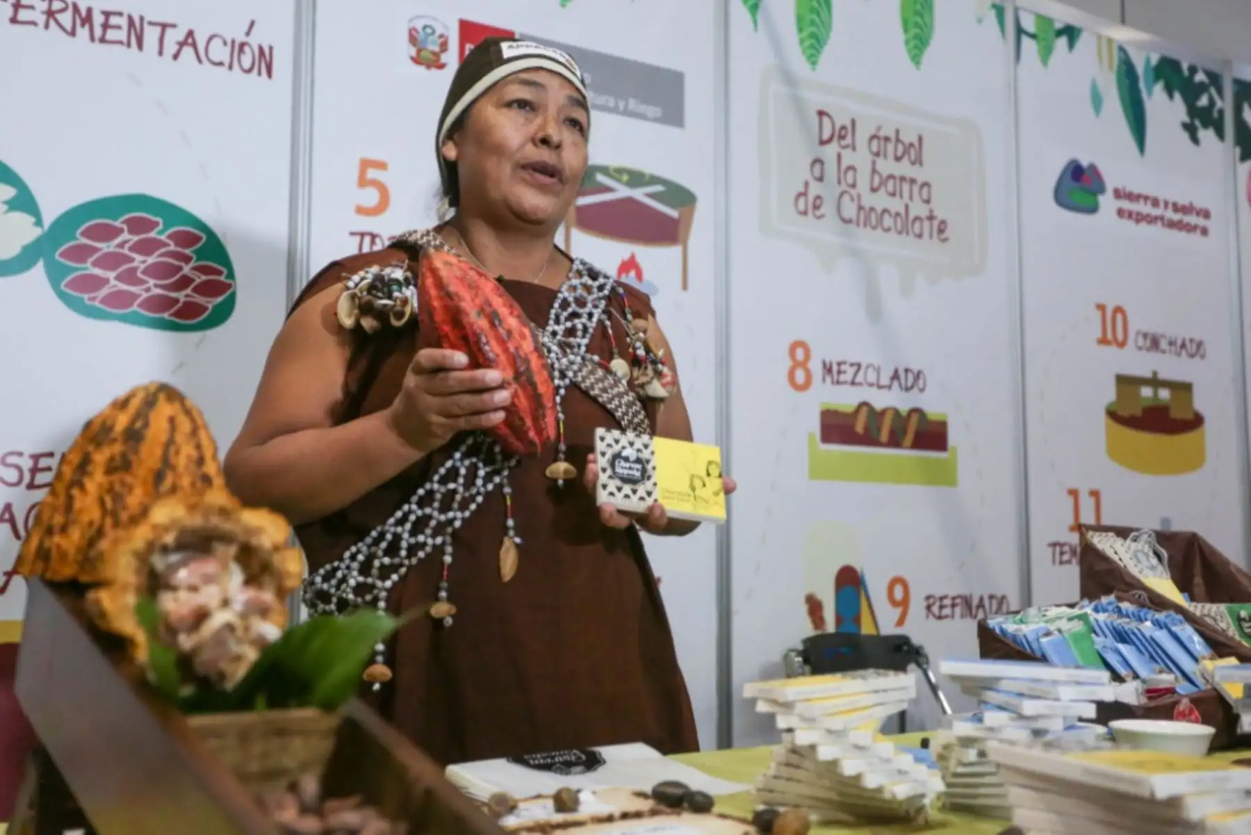 Con el objetivo de conocer el proceso de producción del chocolate y fortalecer la capacidad técnica de los agricultores, productores de cacao del Vraem beneficiarios del Ministerio de Agricultura y Riego (Minagri) llegaron a Lima para realizar una pasantía en las instalaciones de empresas chocolateras de Lima.