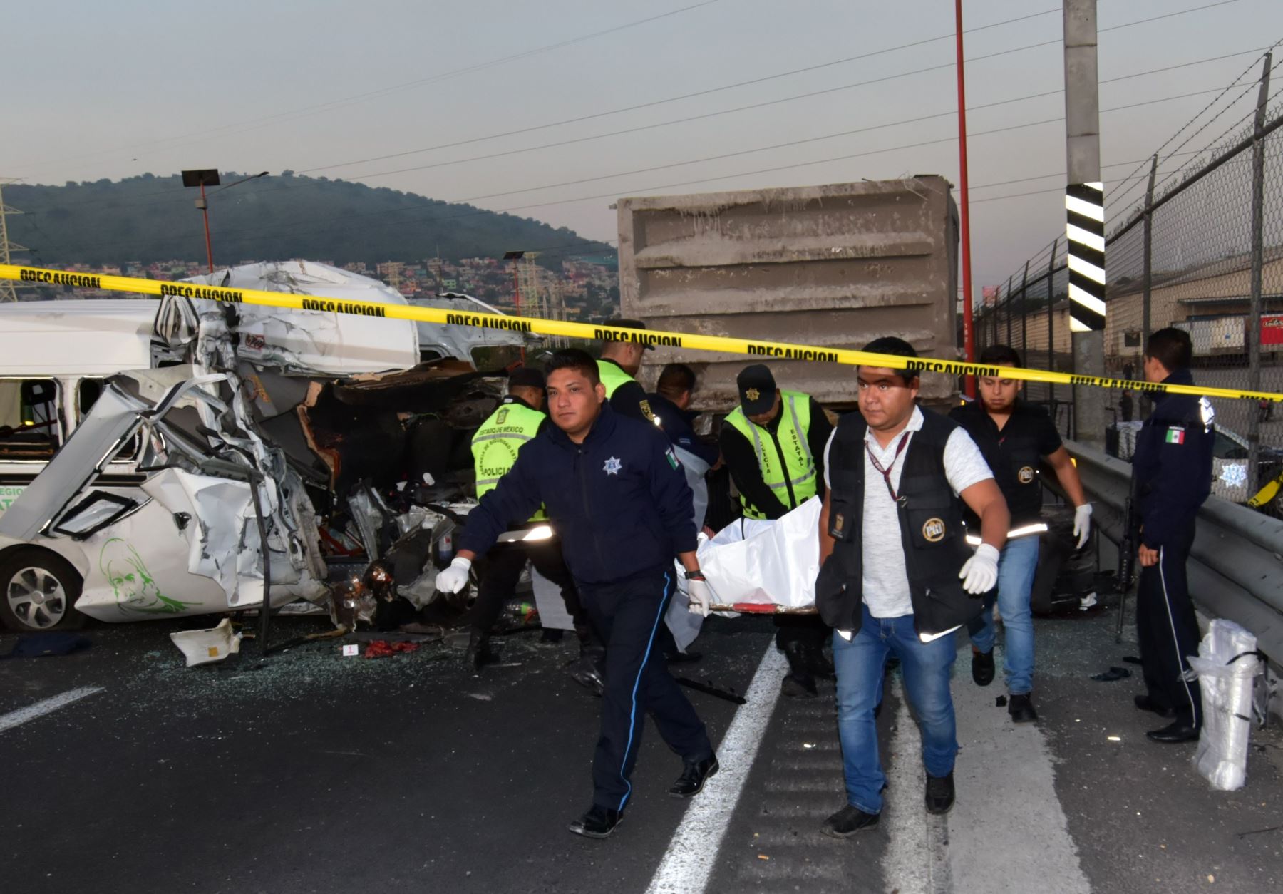 Accidente automovilístico en México Foto: AFP