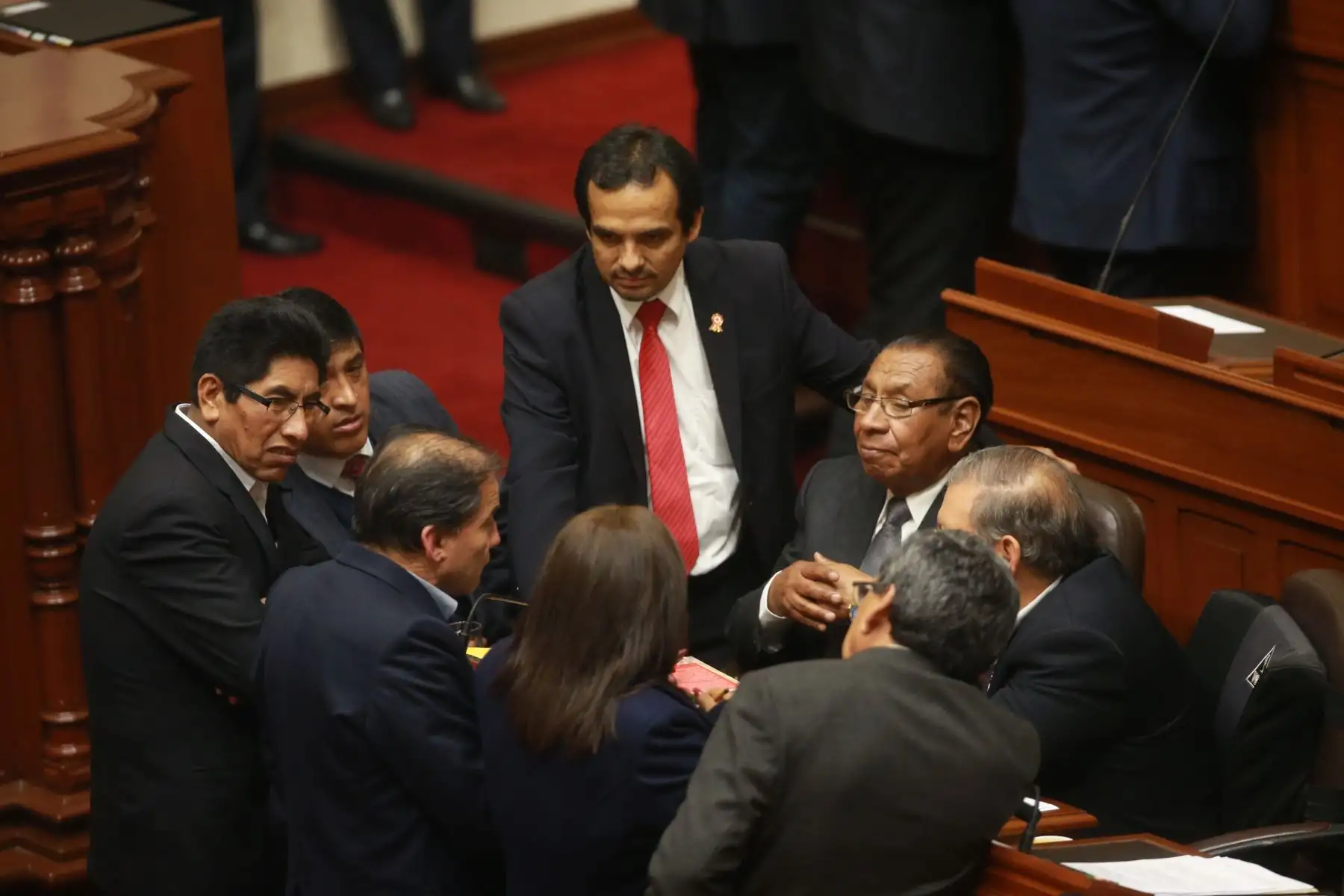Pleno del Congreso de la República debate la remoción 
 de los consejeros del CNM. Foto: ANDINA/Jhony Laurente