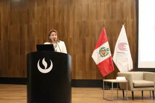 Presidenta ejecutiva de Inacal, Rocío Barrios. Foto: Andina/Difusión