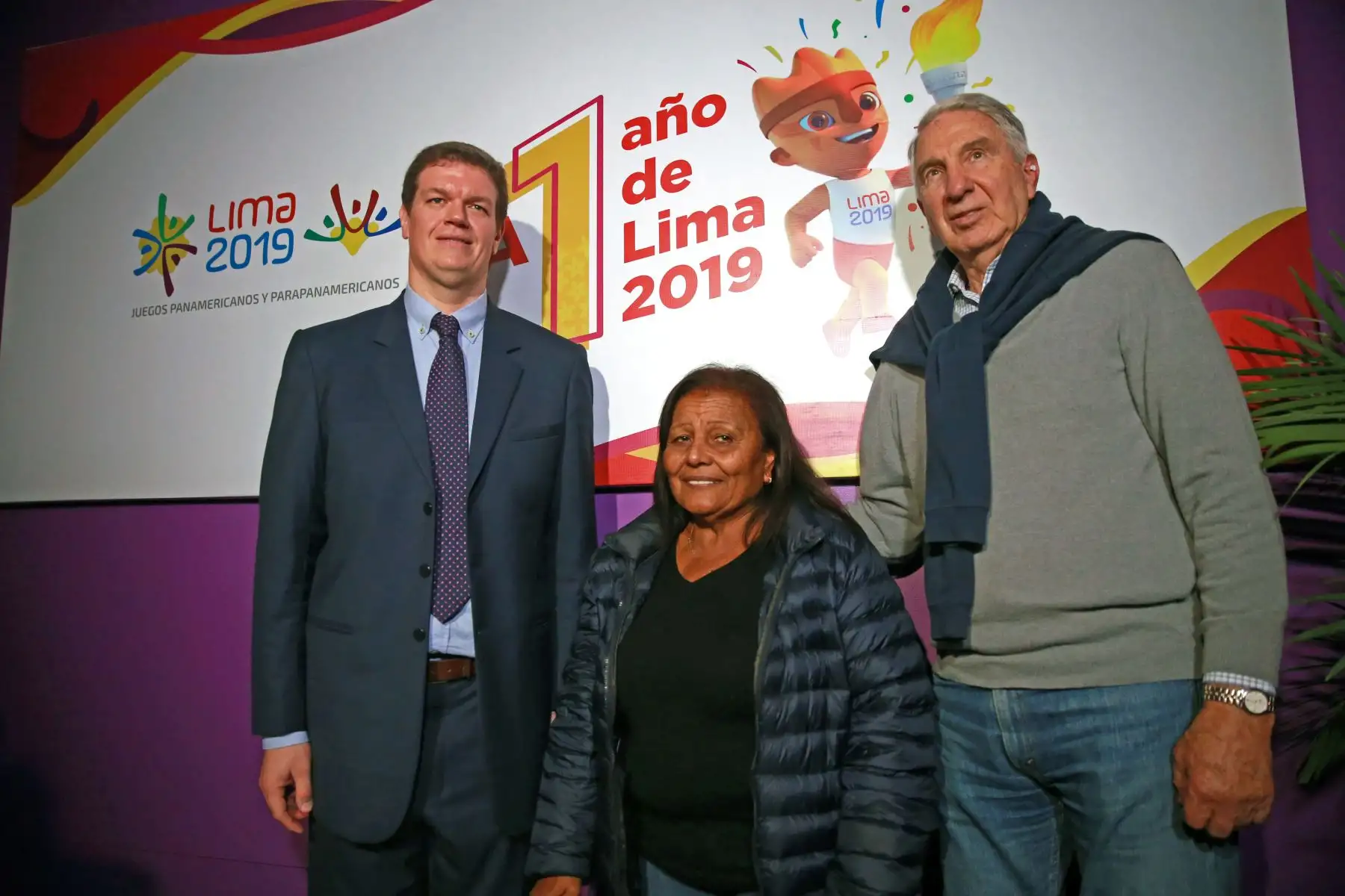 Ceremonia de encendido de reloj de los Juegos Panamericanos  de Lima 2019. Foto: ANDINA/Vidal Tarqui