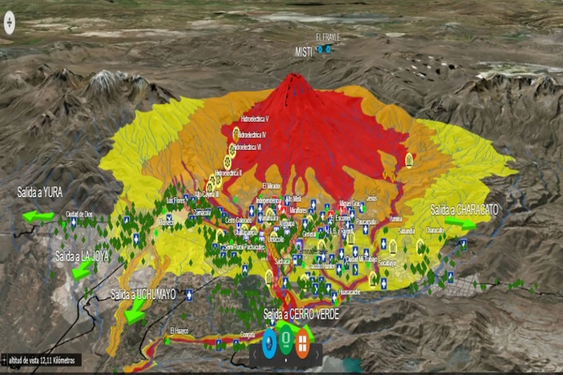Erupción de volcán Misti afectaría en poco tiempo la ciudad de Arequipa