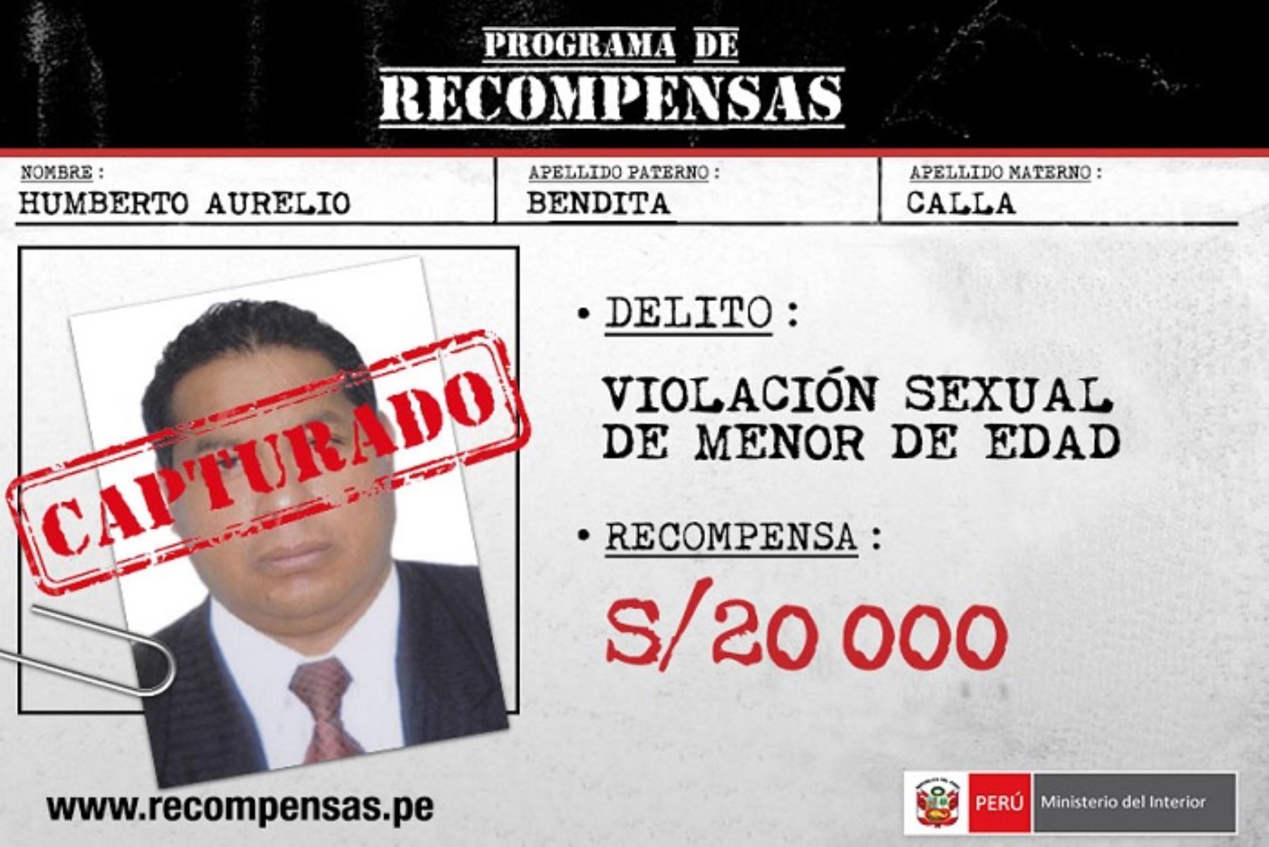 Detenciones se registraron en las regiones Arequipa, La Libertad y Junín.