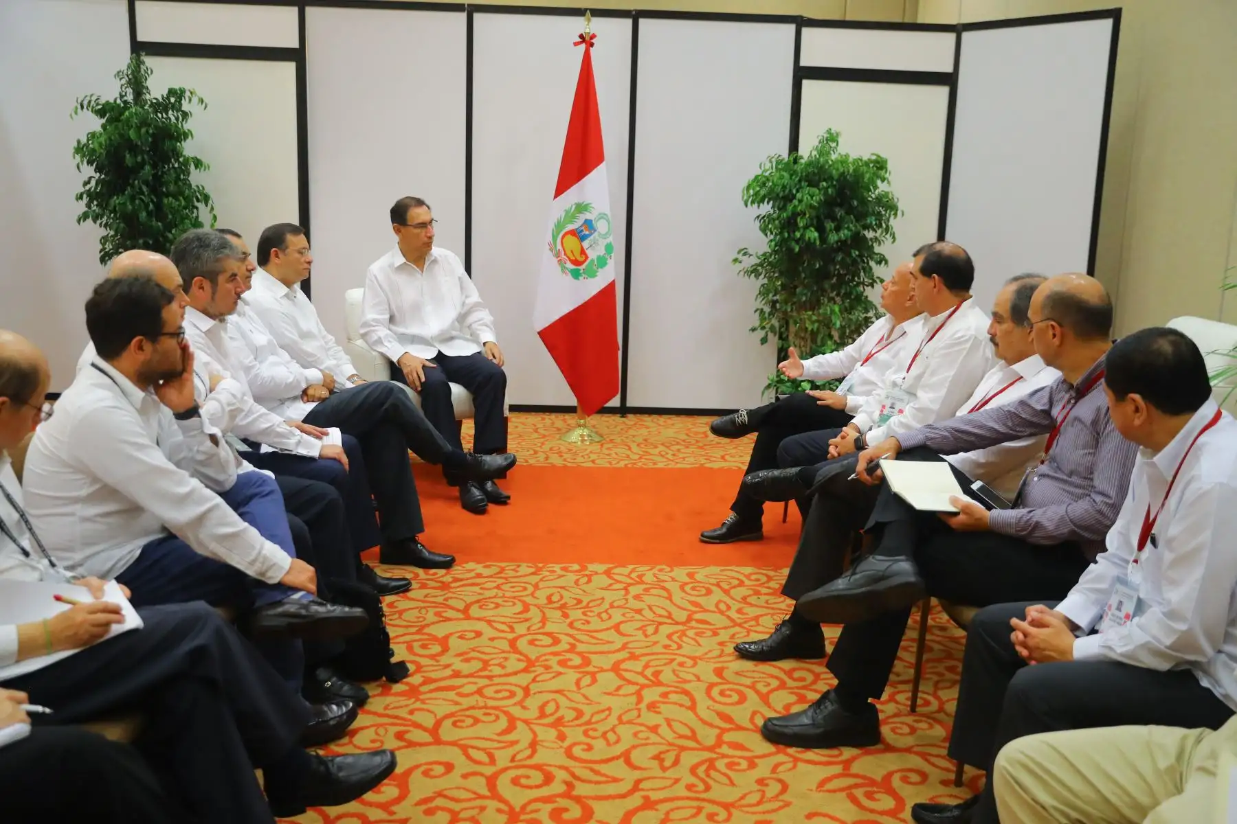 Presidente Martín Vizcarra se reúne con representantes del Capítulo Perú del Consejo Empresarial de la Alianza del Pacífico. Foto: ANDINA/Prensa Presidencia