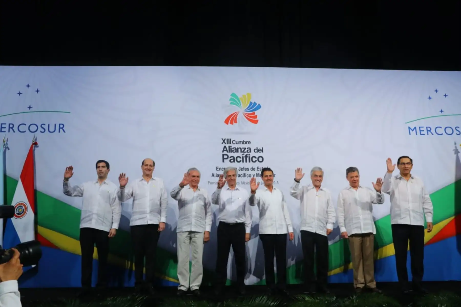 Reunión de presidentes del Alianza del Pacifico y del Mercosur. Foto: ANDINA/Prensa Presidencia