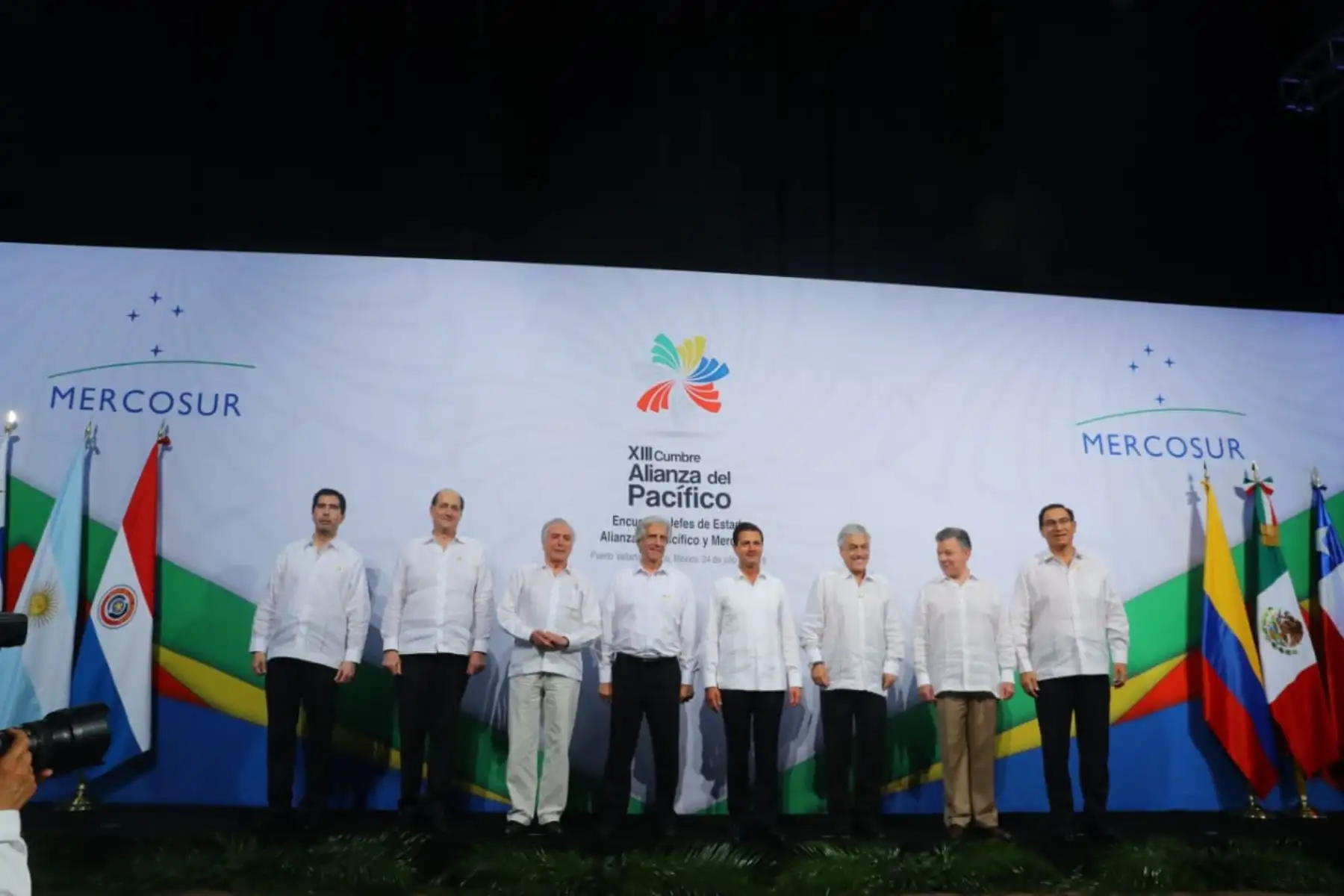 Reunión de presidentes del Alianza del Pacifico y del Mercosur. Foto: ANDINA/Prensa Presidencia