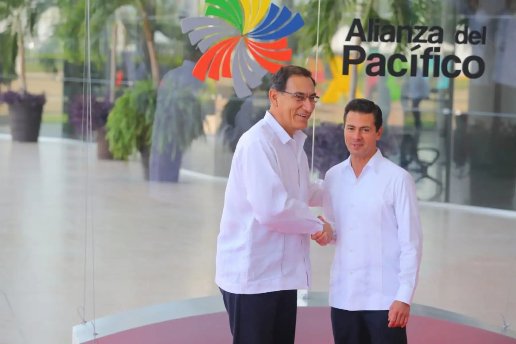 El Jefe del Estado, Martín Vizcarra, se reúne con su homólogo mexicano Enrique Peña Nieto en la cumbre de la Alianza del Pacífico.Foto: ANDINA/Prensa Presidencia