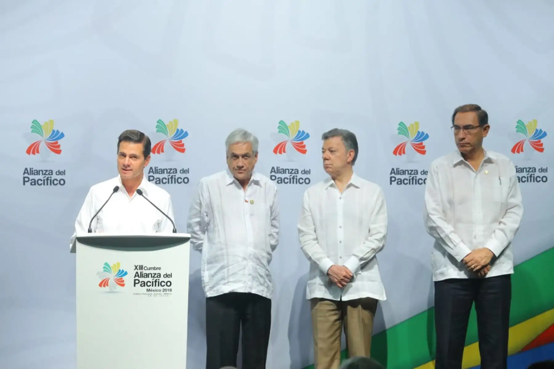 Conferencia de prensa conjunta  de la Alianza del Pacífico y Mercosur. Foto: ANDINA/Prensa Presidencia