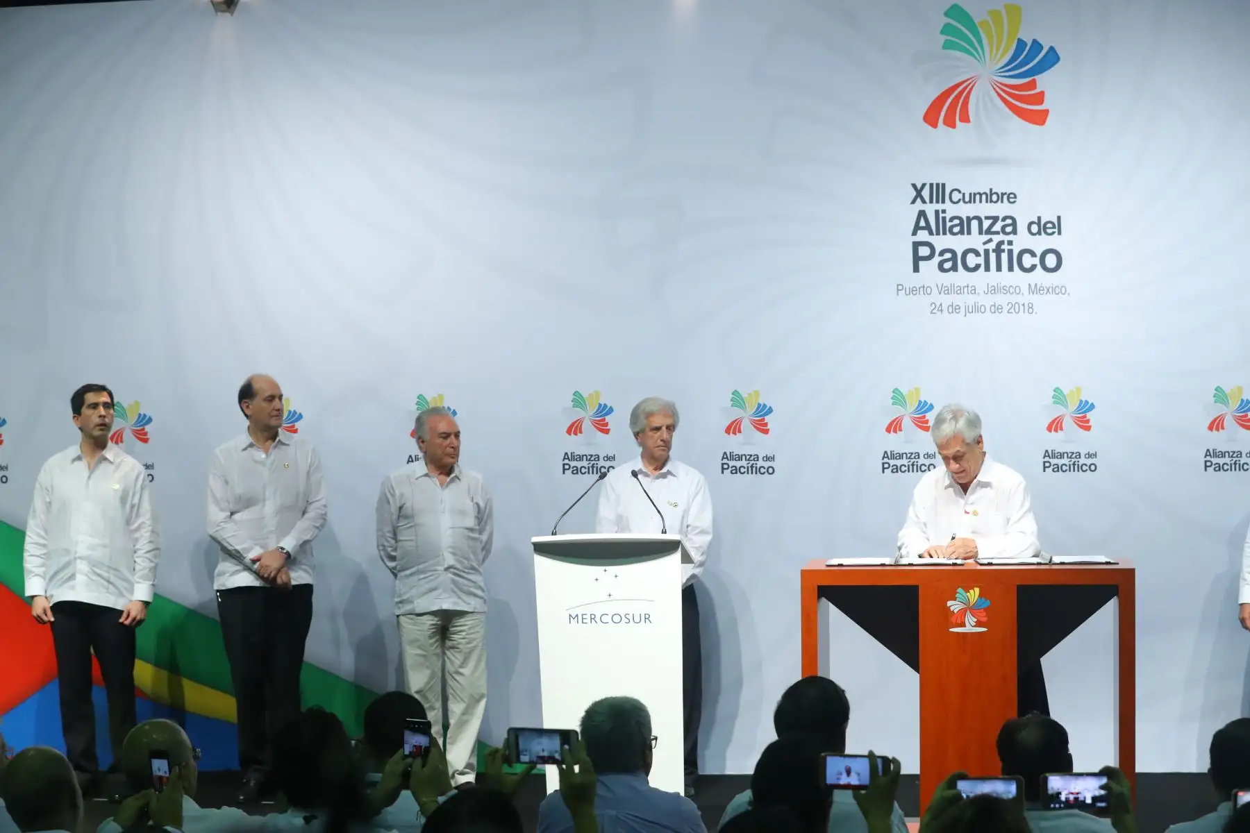 Reunión de presidentes de la Alianza del Pacifico y Mercosur.Foto: ANDINA/Prensa Presidencia