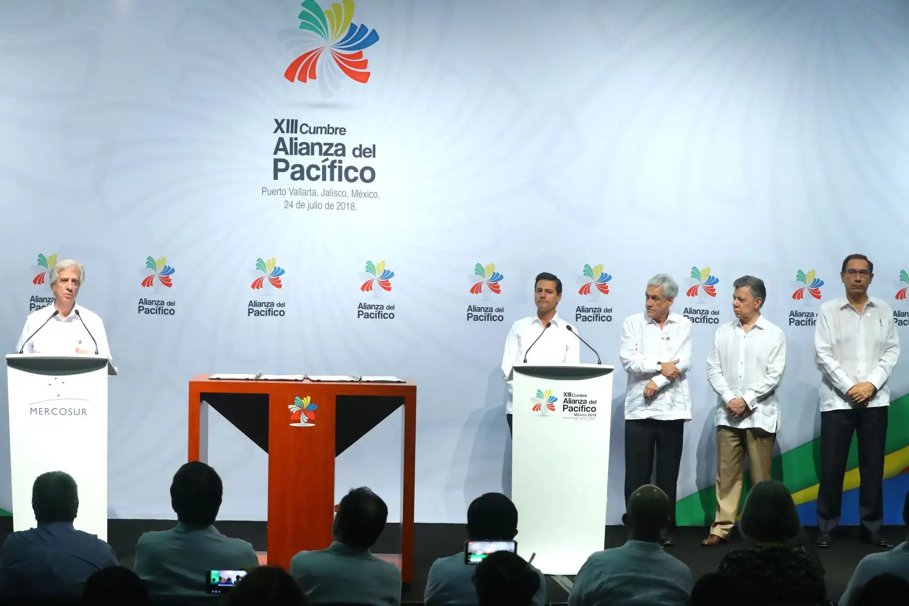 Reunión de presidentes de la Alianza del Pacifico y Mercosur.Foto: ANDINA/Prensa Presidencia