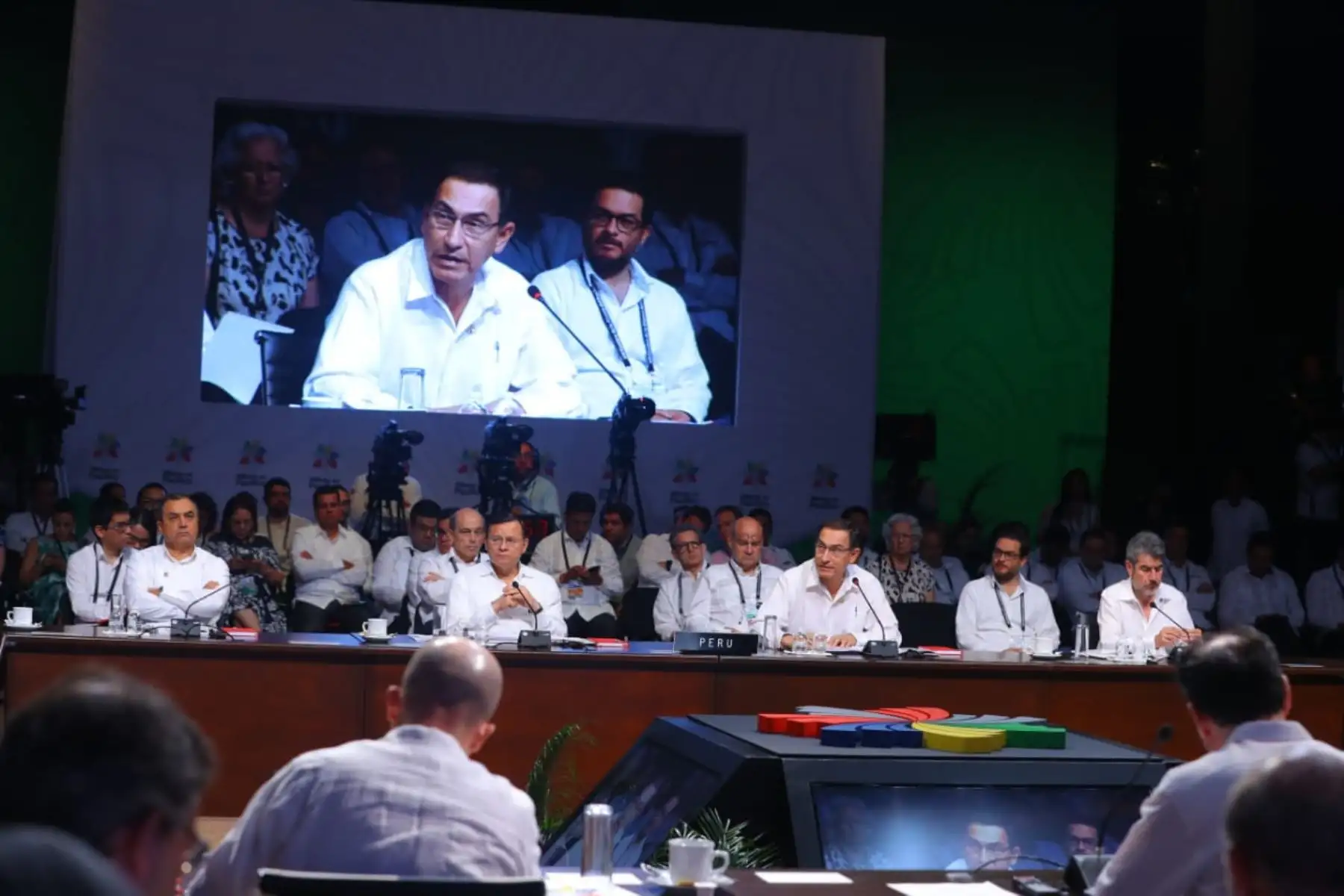 Jefe del Estado Martín Vizcarra, participa en la instalación de la XIII Cumbre de la Alianza del Pacífico.Foto:ANDINA/Presidencia