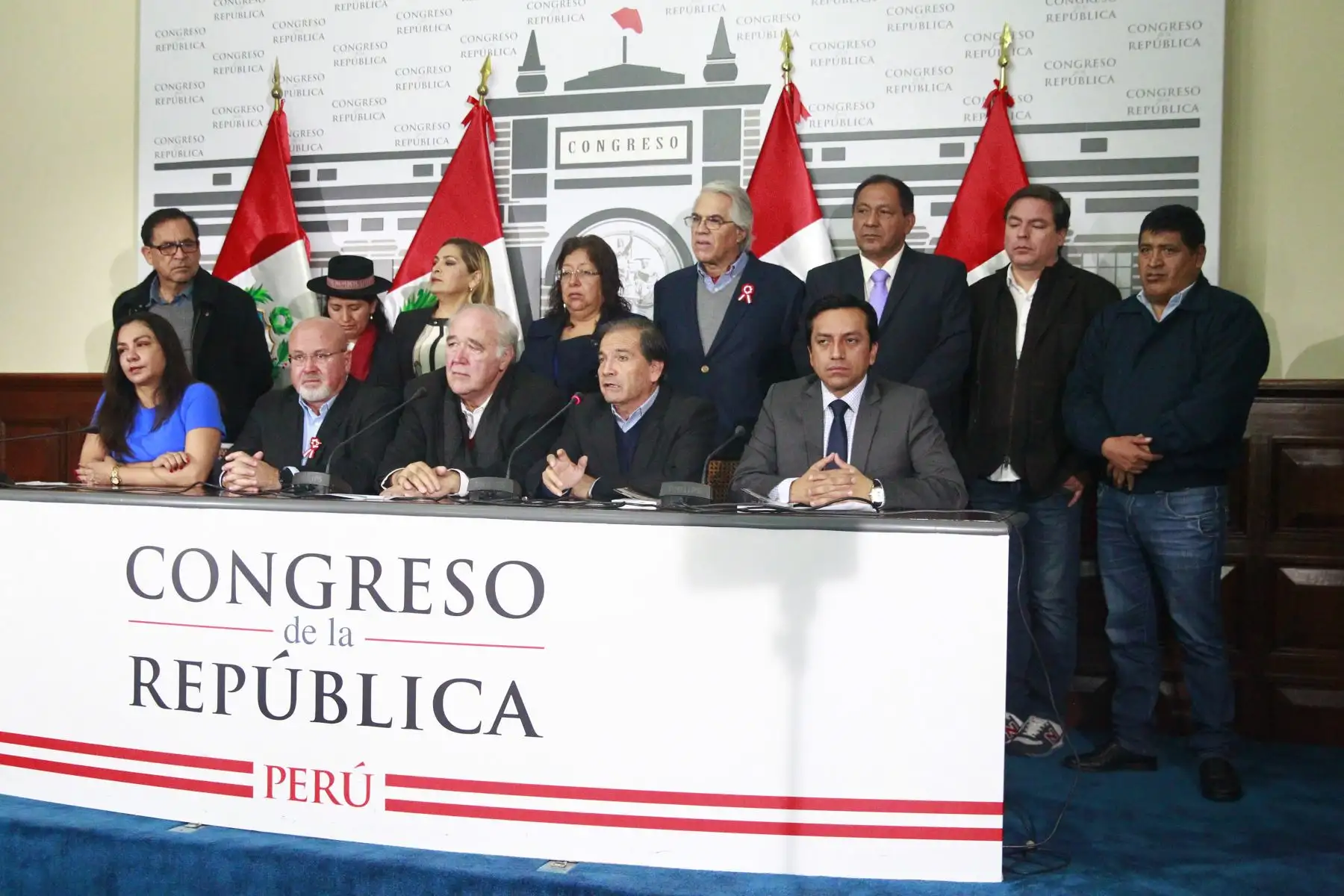 Conferencia de prensa de la lista  multipartidaria, candidato a la mesa directiva del Congreso de la República. : Foto ANDINA/Eddy Ramos