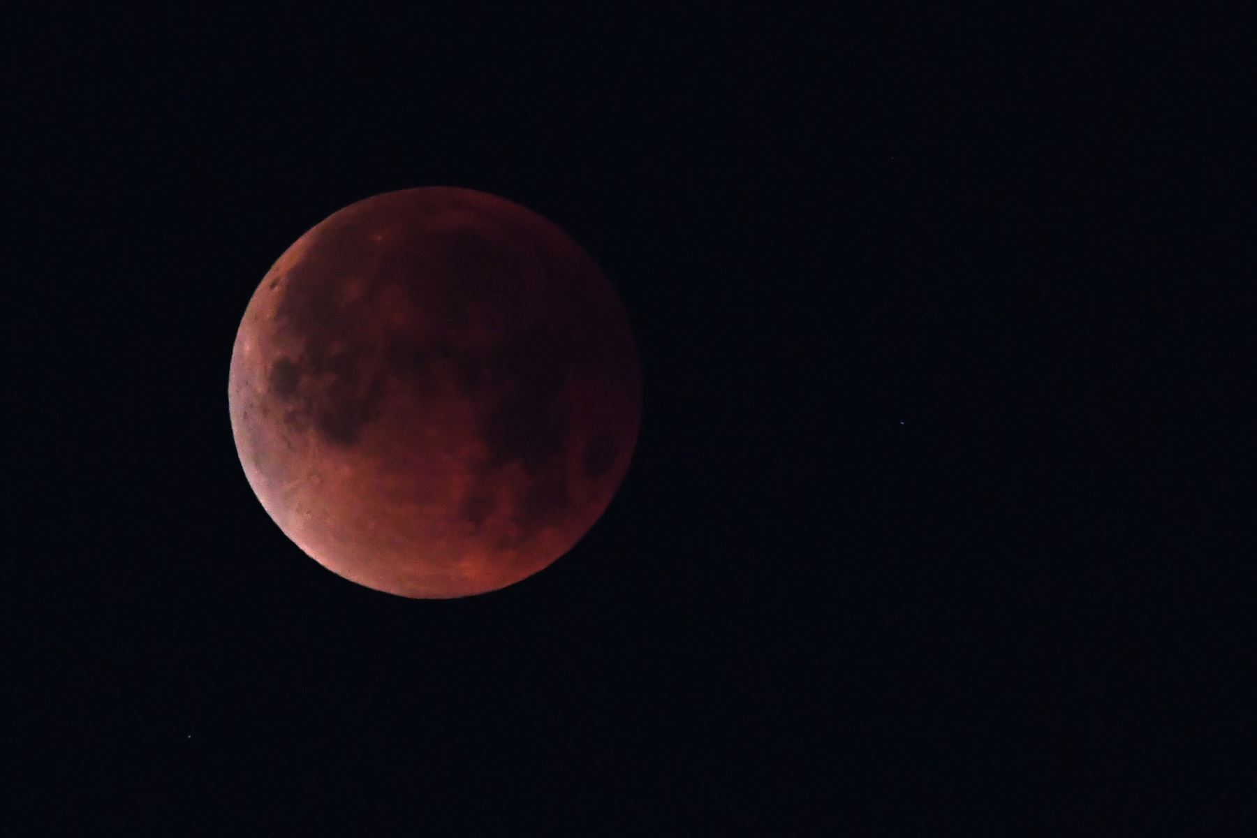 Eclipse de Luna más largo del siglo tendrá lugar el viernes 27 de julio Foto: AFP