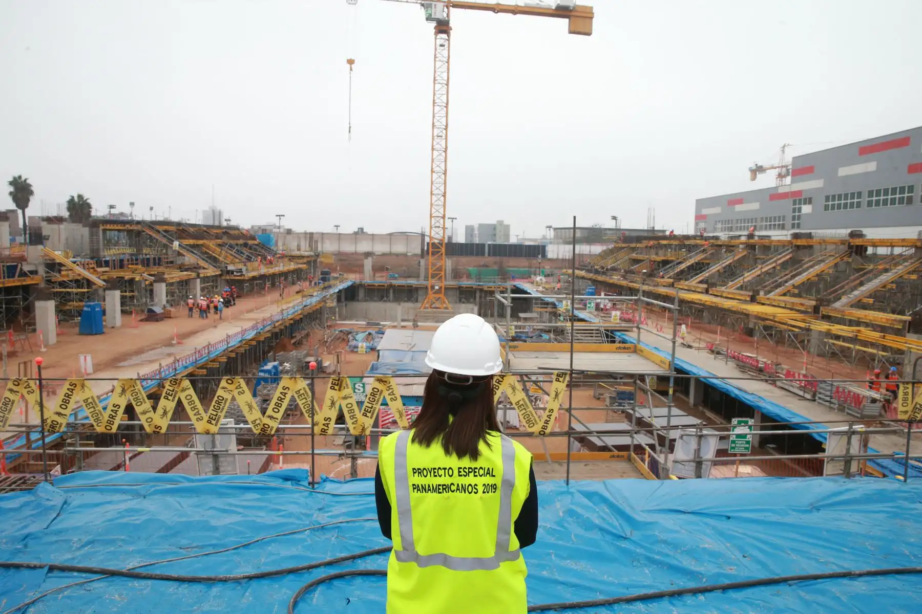 Trabajos para lo juegos Panamericanos Lima  2019 en la Videna. Foto: ANDINA/Vidal Tarqui