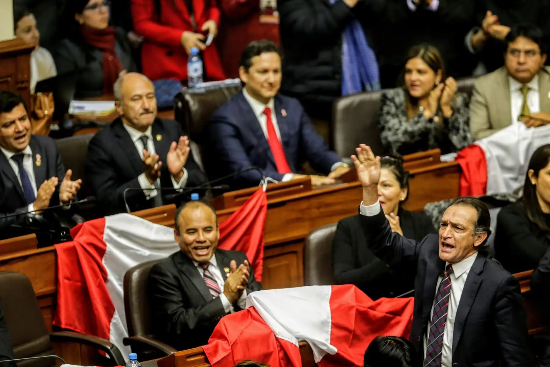 Con 69 votos a favor, el congresista Daniel Salaverry es elegido presidente del Congreso de la República para el periodo 2018-2019. Foto: ANDINA/Luis Iparraguirre