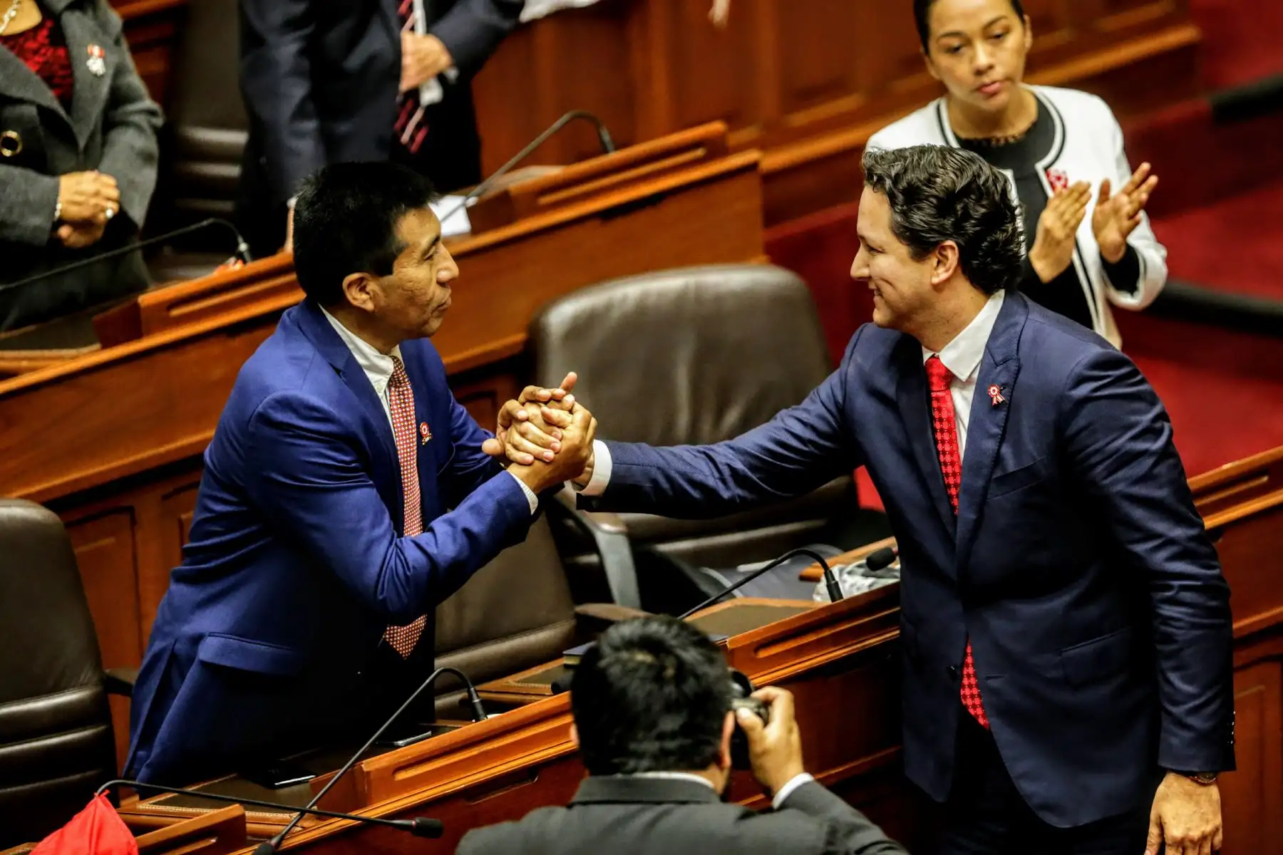 Con 69 votos a favor, el congresista Daniel Salaverry es elegido presidente del Congreso de la República para el periodo 2018-2019. Foto: ANDINA/Luis Iparraguirre