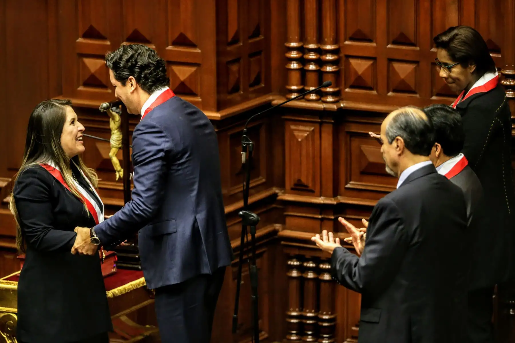Con 69 votos a favor, el congresista Daniel Salaverry es elegido presidente del Congreso de la República para el periodo 2018-2019. Foto: ANDINA/Luis Iparraguirre