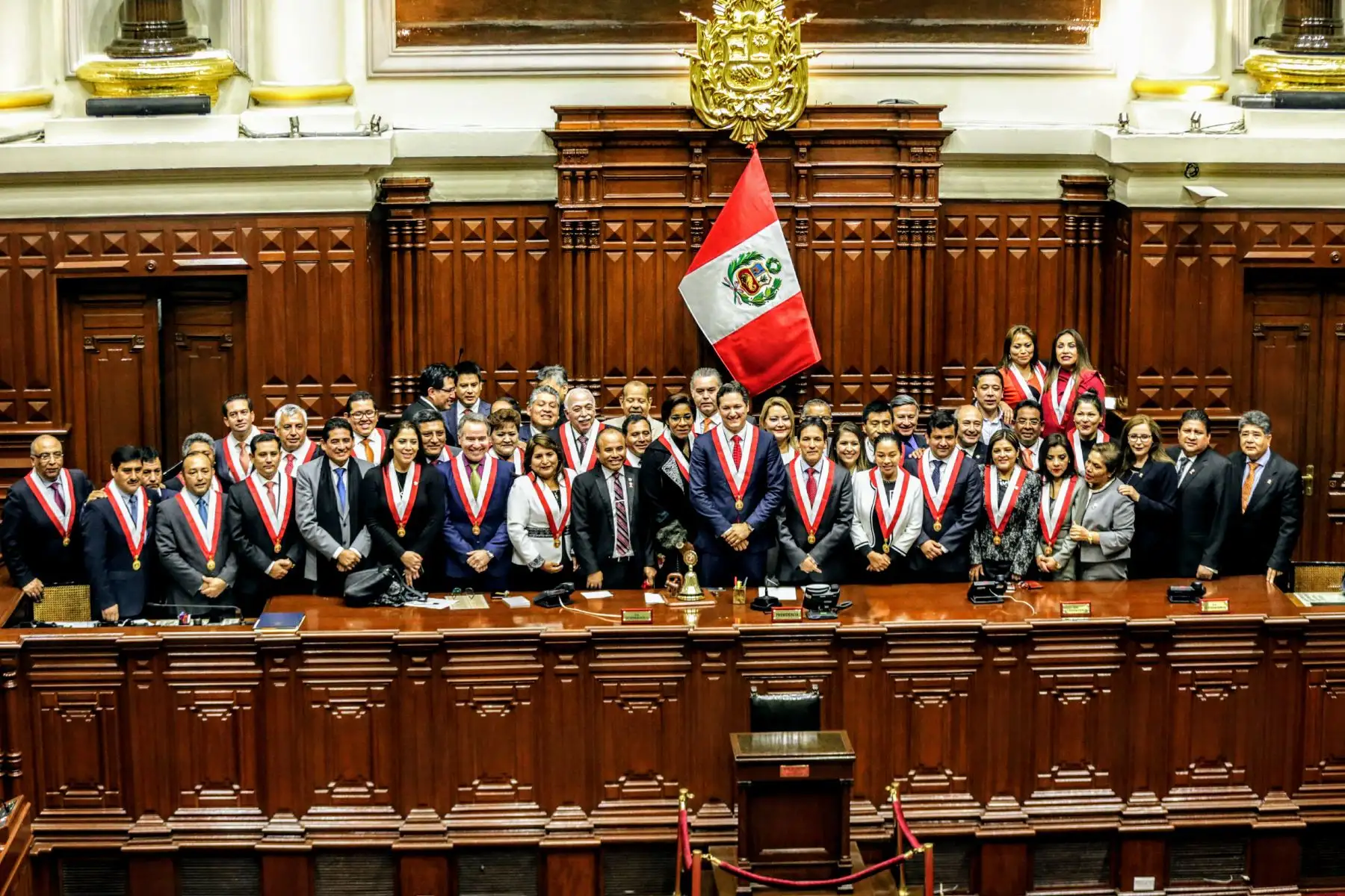 Con 69 votos a favor, el congresista Daniel Salaverry es elegido presidente del Congreso de la República para el periodo 2018-2019. Foto: ANDINA/Luis Iparraguirre