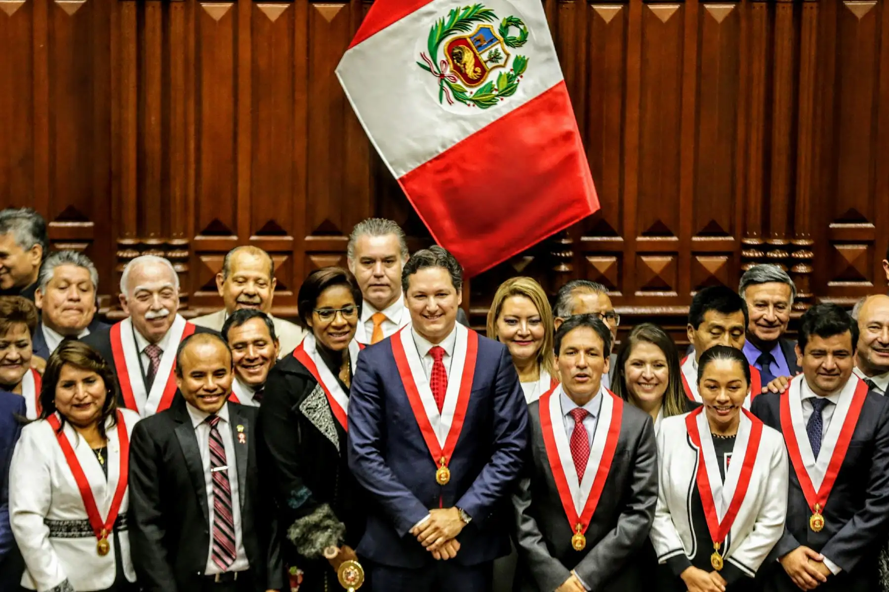 Con 69 votos a favor, el congresista Daniel Salaverry es elegido presidente del Congreso de la República para el periodo 2018-2019. Foto: ANDINA/Luis Iparraguirre