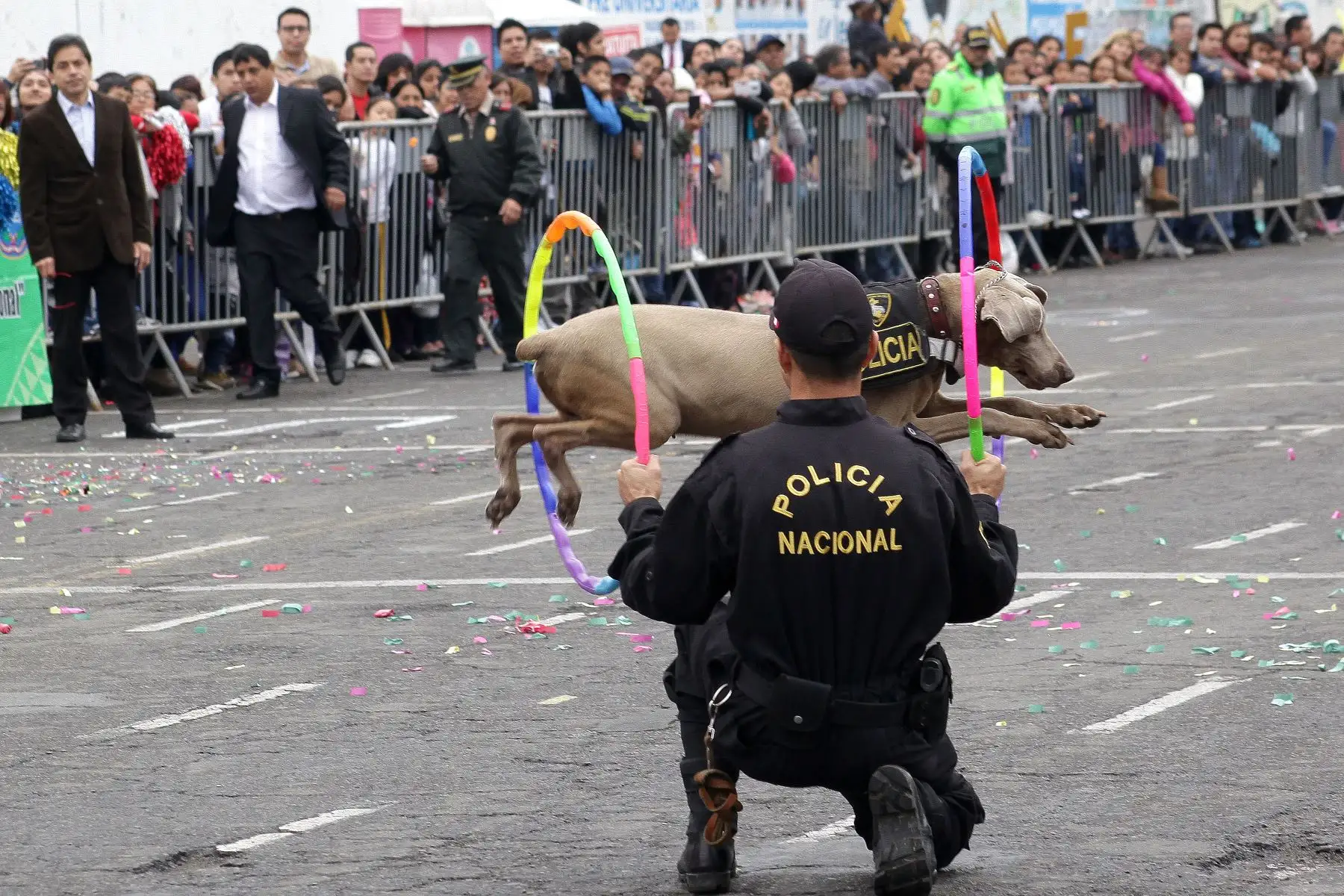 Desfile de colegios policiales 2018.Foto:ANDINA/Héctor Vinces.