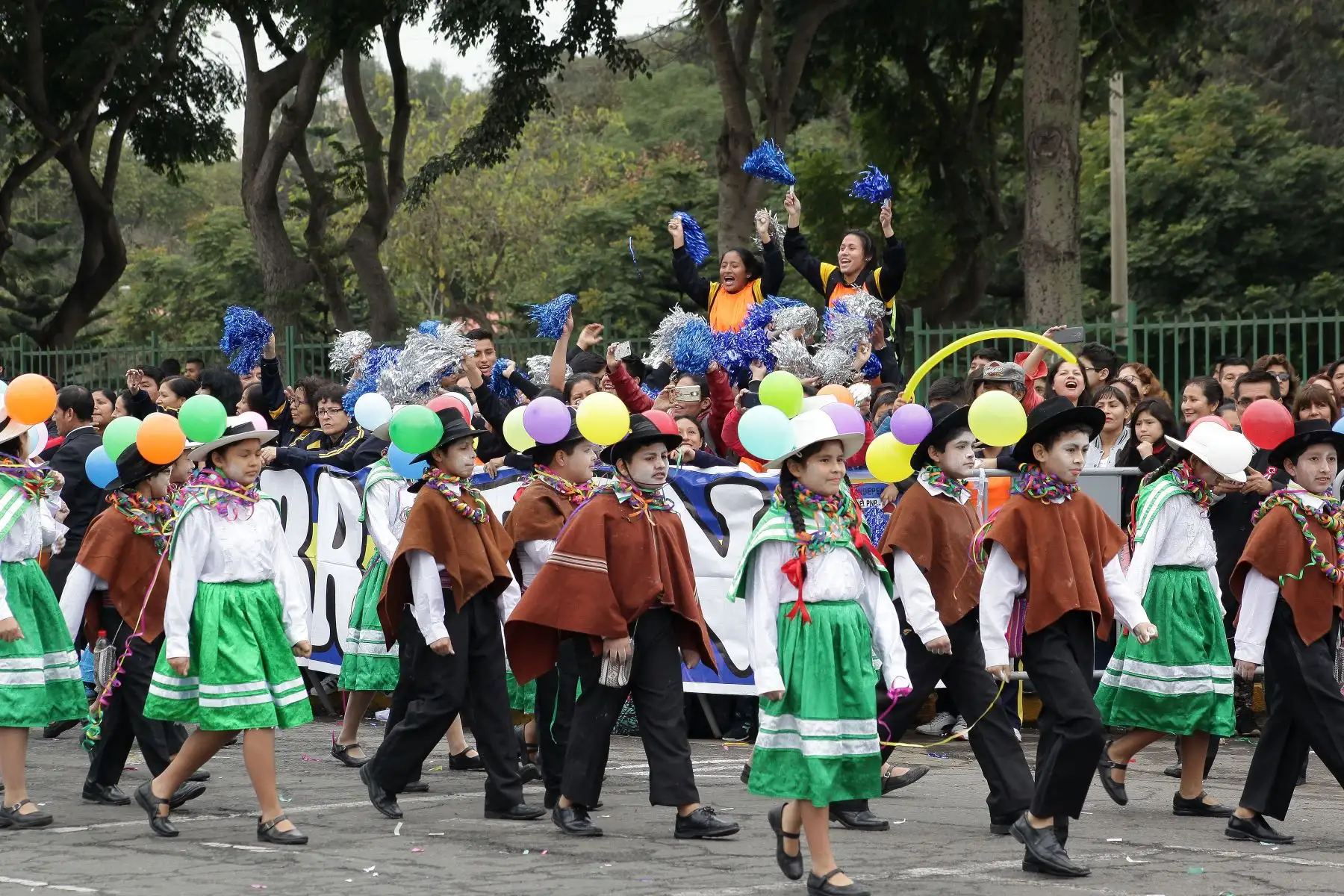 Desfile de colegios policiales 2018.Foto:ANDINA/Héctor Vinces.