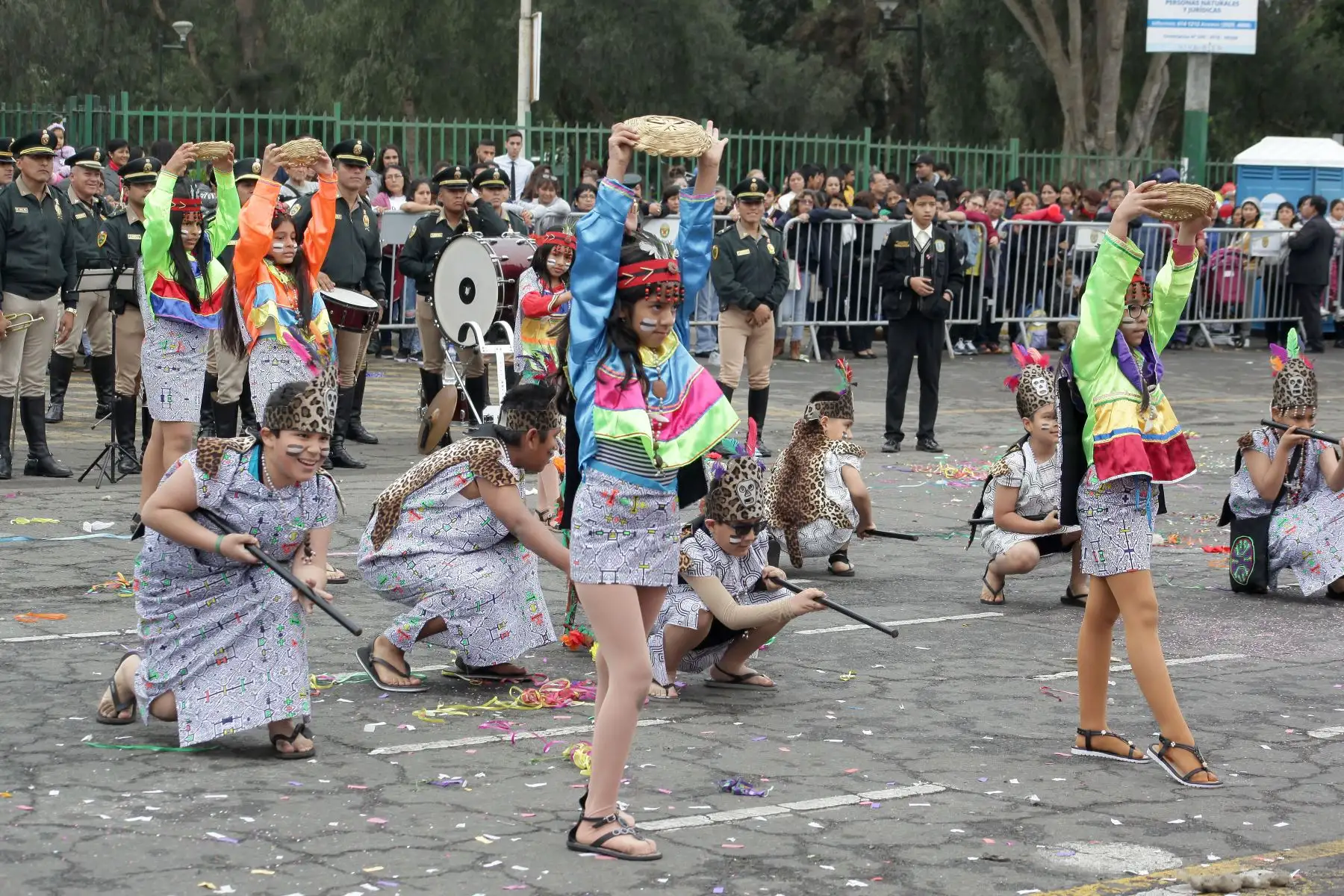 Desfile de colegios policiales 2018.Foto:ANDINA/Héctor Vinces.