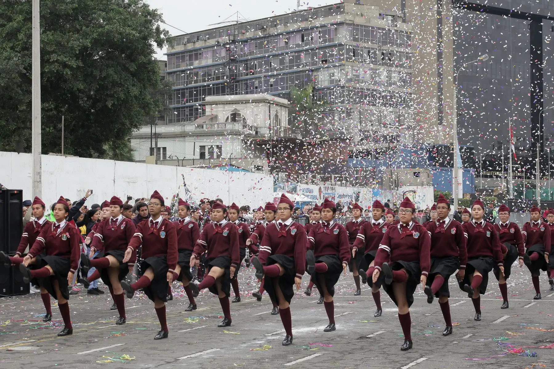 Desfile de colegios policiales 2018.Foto:ANDINA/Héctor Vinces.