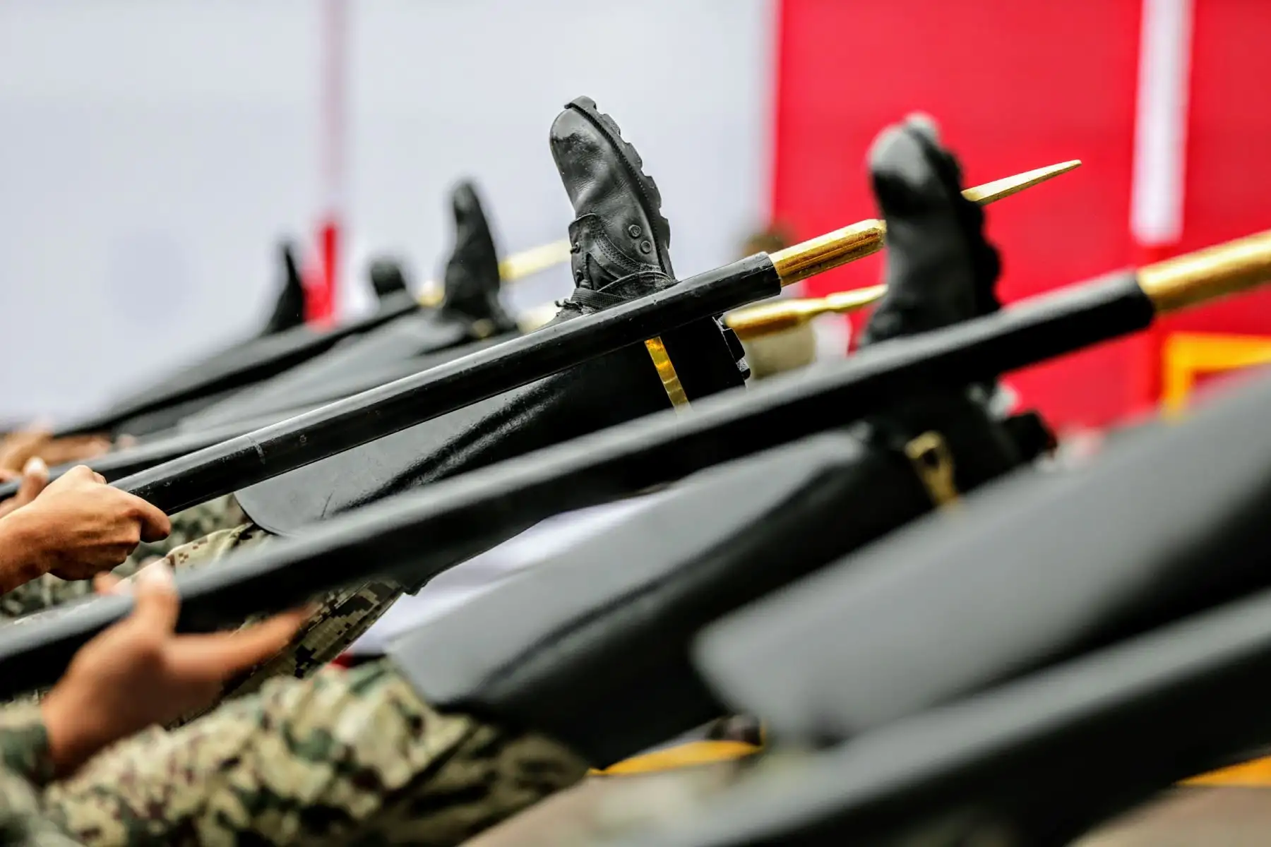 Práctica del Desfile Militar en la avenida Brasil, que se realizará el 29 de julio.  Foto: ANDINA/Luis Iparraguirre