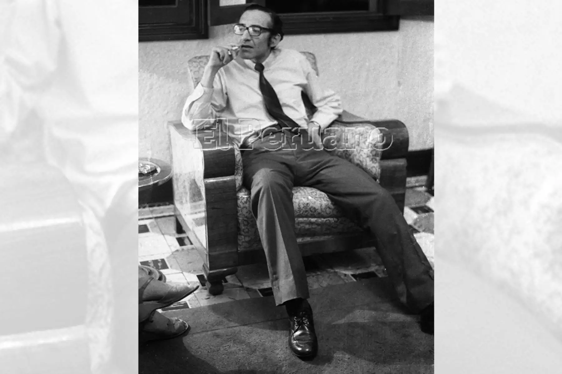 Lima, 17 de febrero de 1982 / Marco Aurelio Denegri en entrevista para La Crónica. Foto Archivo Histórico de El Peruano.
