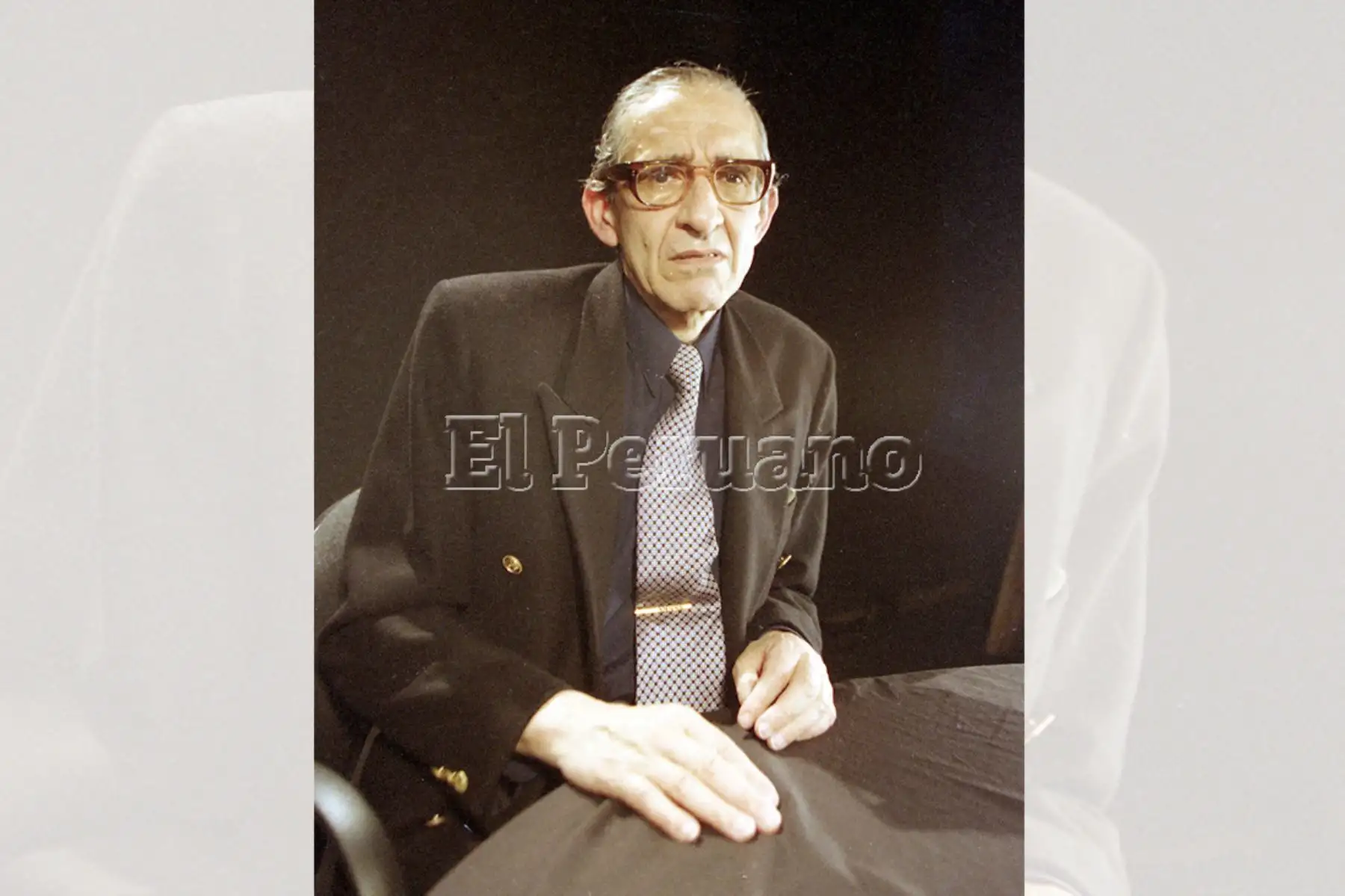 Lima, 30 de setiembre de 1999 / Entrevista a Marco Aurelio Denegri. Foto: Diario Oficial El Peruano.