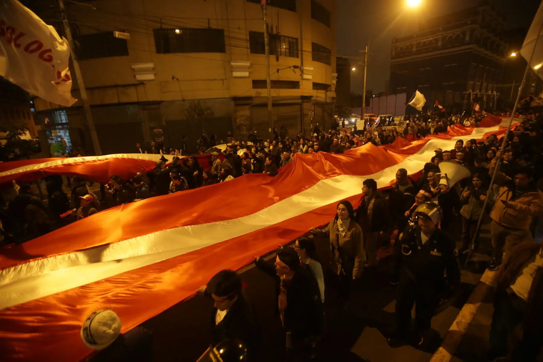 Miles de Ciudadanos participaron en la segunda marcha contra la corrupción, por las calles de Lima.Foto: ANDINA/Jhony Laurente