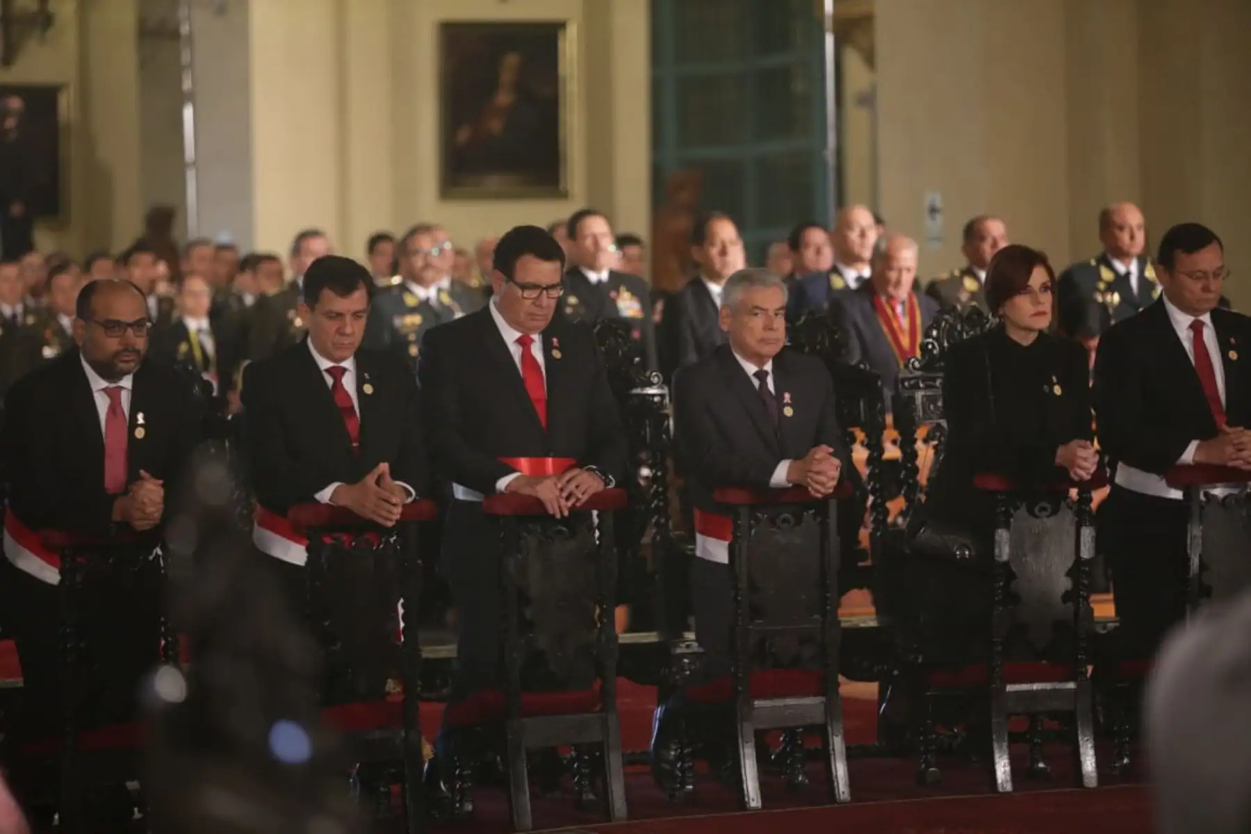 El Presidente de la República, Martín Vizcarra Cornejo, participa en la misa solemne y tedeum por Fiestas Patrias que se realiza en la Catedral de Lima.  Foto: ANDINA/Prensa Presidencia.