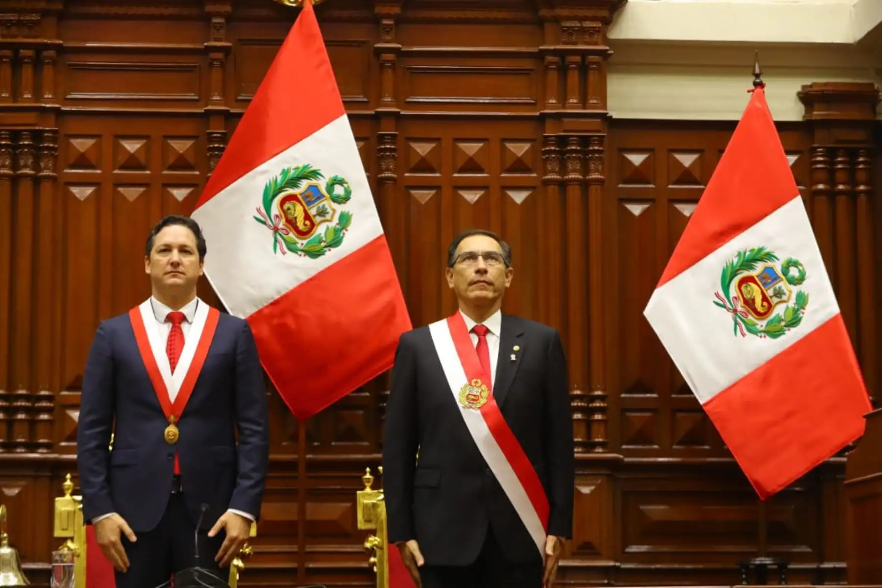 Presidente de la República, Martín Vizcarra Cornejo, dirige  Mensaje a la Nación por 28 de julio. Foto: ANDINA/Prensa Presidencia.