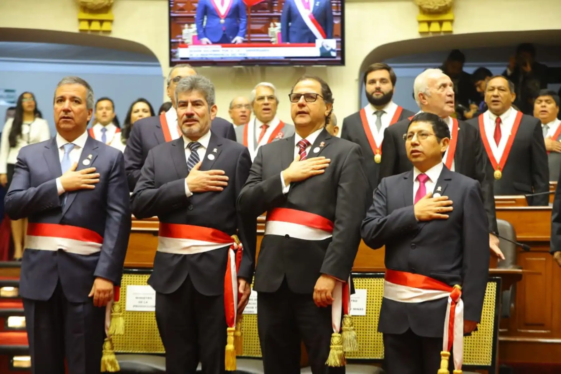 Presidente de la República, Martín Vizcarra Cornejo, dirige  Mensaje a la Nación por 28 de julio. Foto: ANDINA/Prensa Presidencia.