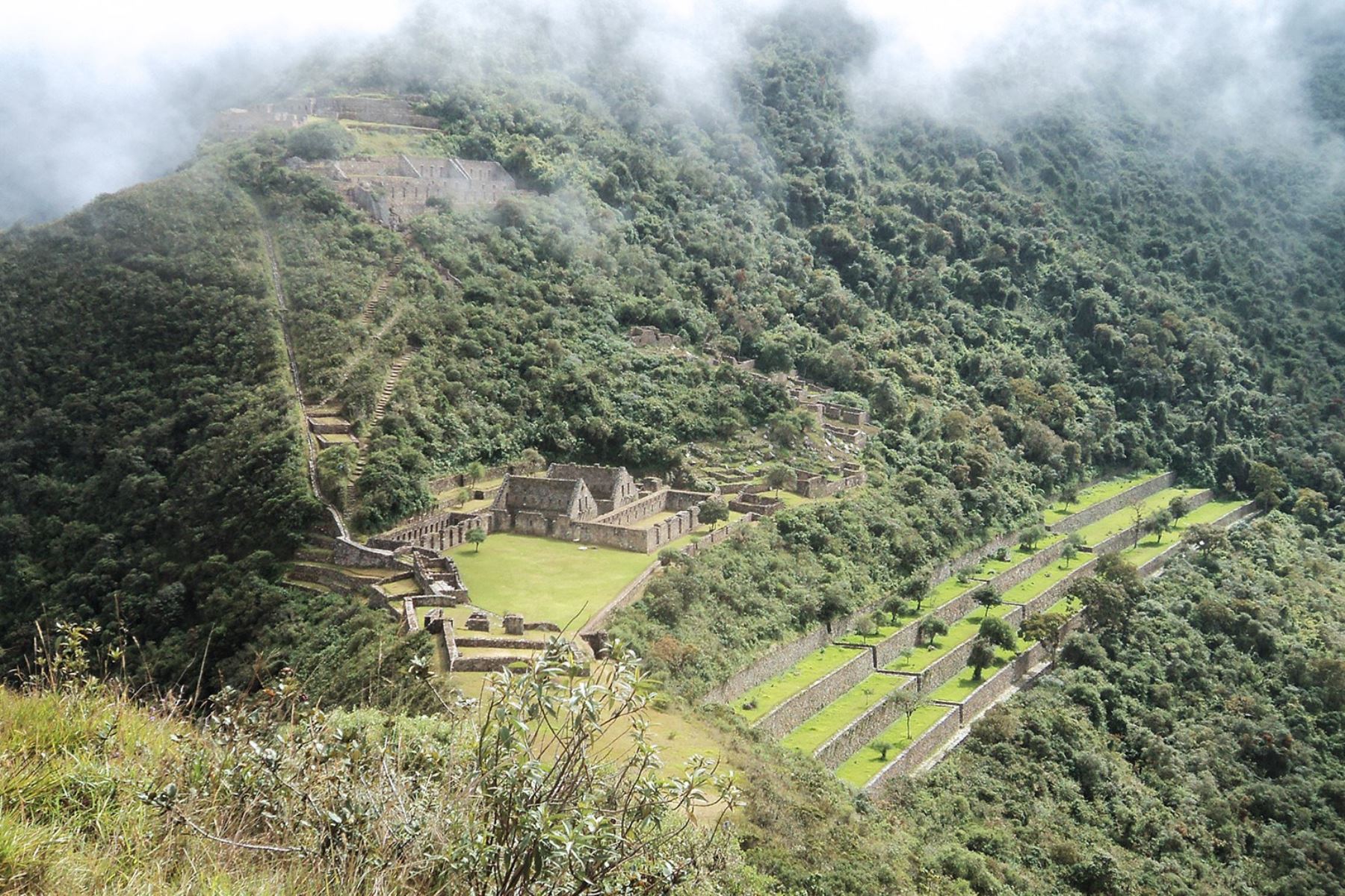 Parque arqueológico Choquequirao, ubicado en el distrito de Santa Teresa, provincia de La Convnención, región Cusco. ANDINA/Percy Hurtado