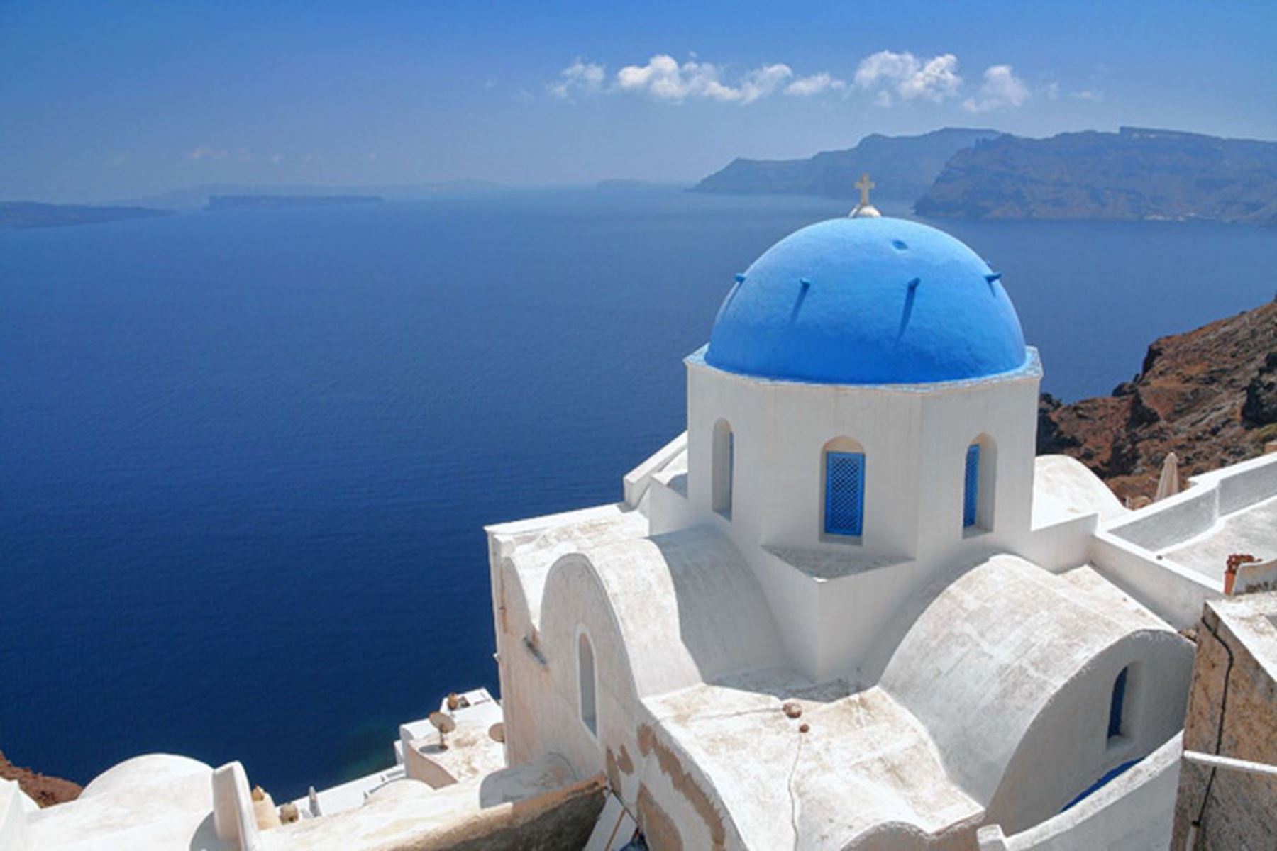 Isla de Santorini en Grecia Foto: INTERNET/Medios