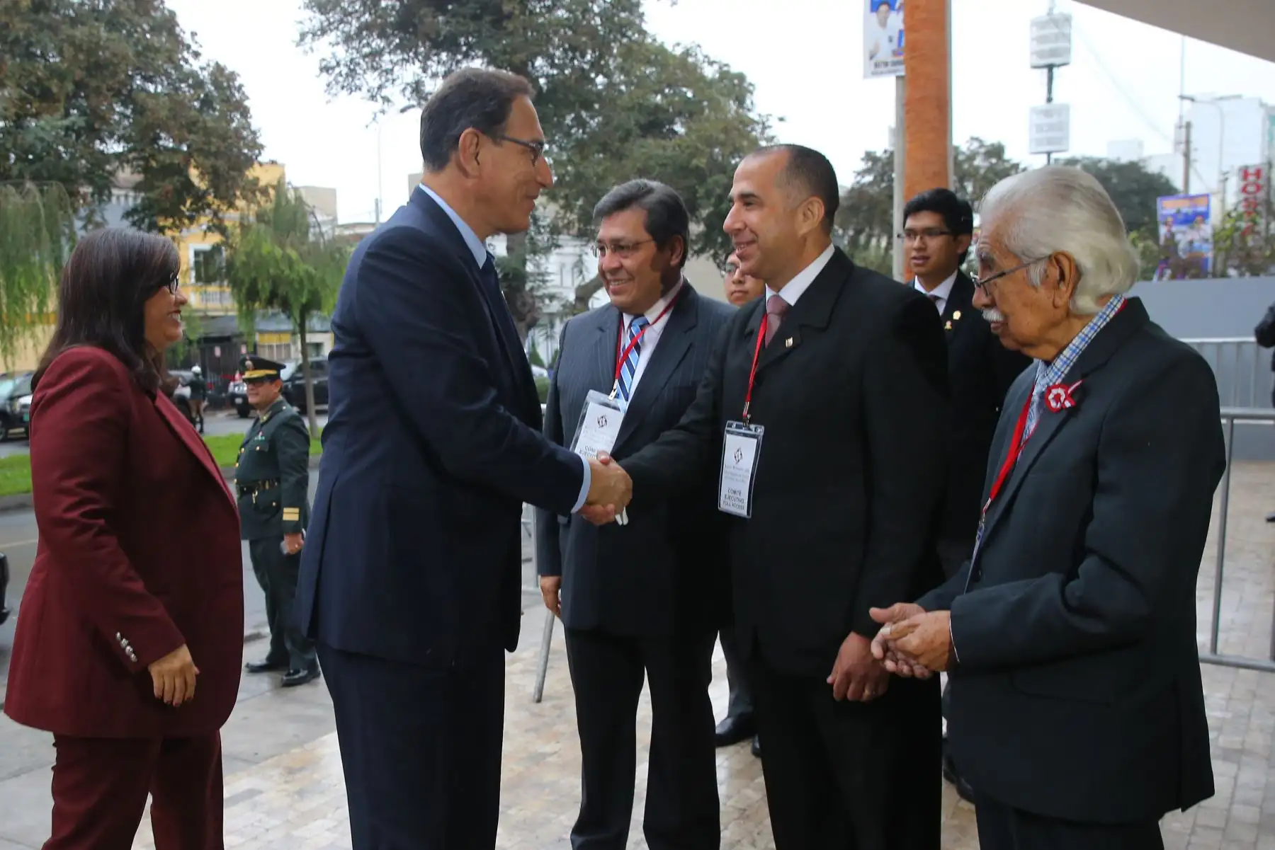 El presidente de la República, Martín Vizcarra, participa esta mañana en una ceremonia de acción de gracias de las iglesias evangélicas por Fiestas Patrias, junto a representantes del Congreso de la República y ministros de Estado. Foto: ANDINA/Prensa Presidencia