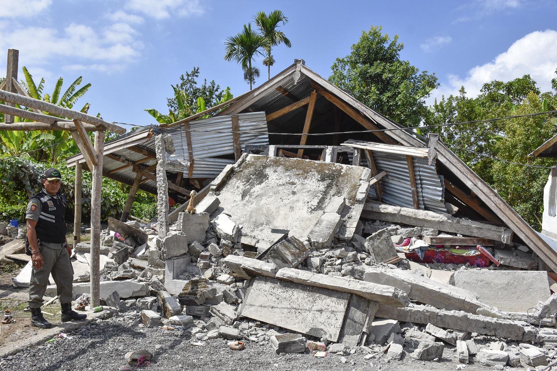 Terremoto en Indonesia Foto: AFP