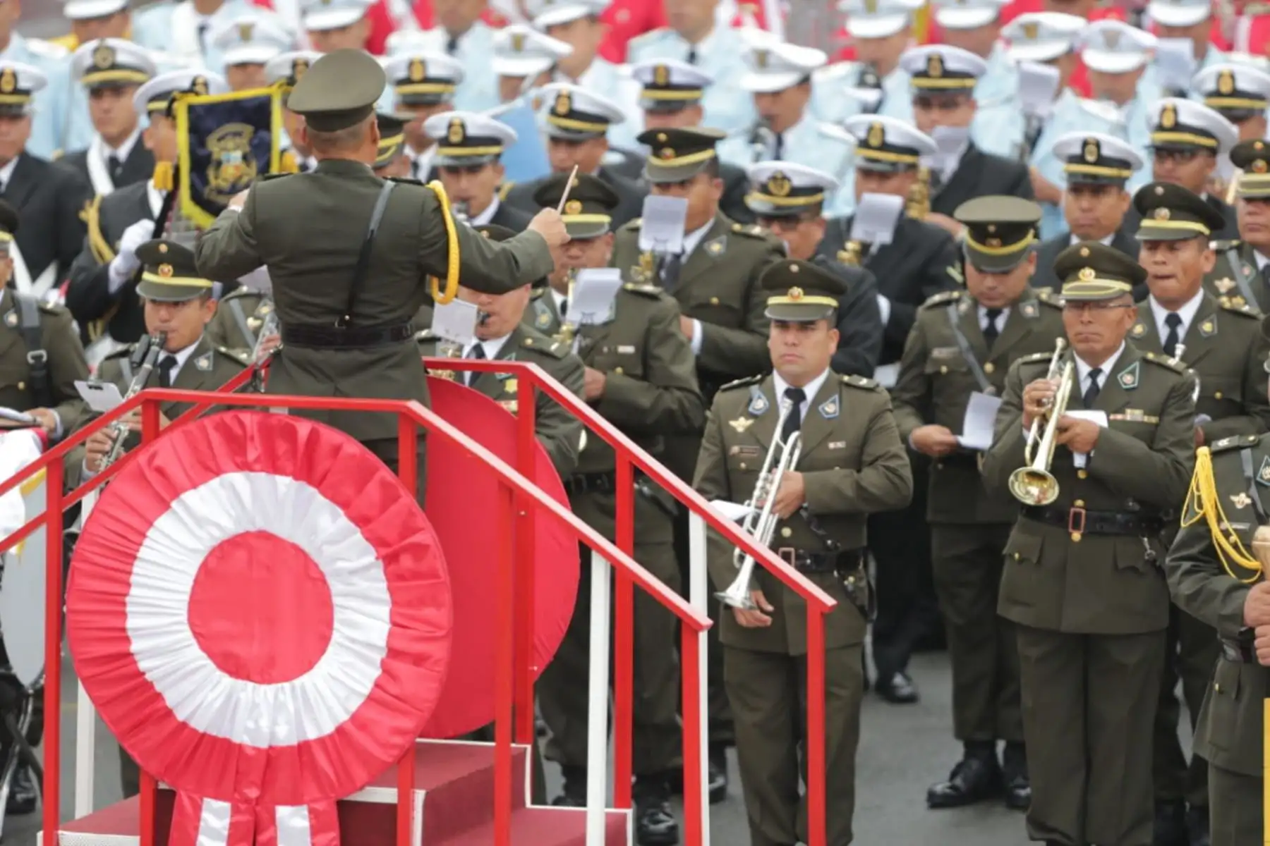 La Gran Parada Militar cuenta con la presencia de las mas altas autoridades del Pais .Foto: ANDINA/Prensa Presidencia