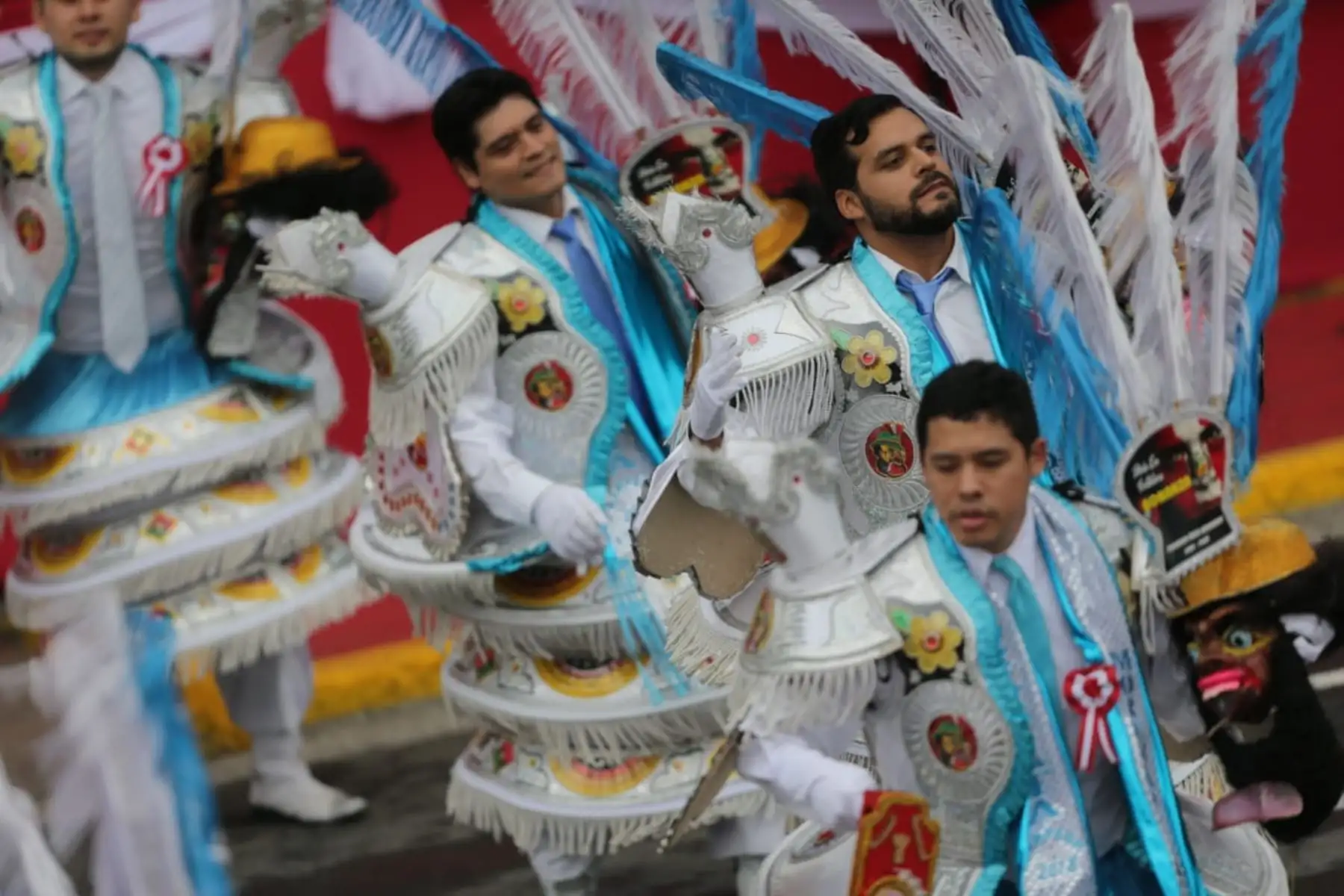 El presidente de la República, Martín Vizcarra, preside   la Gran Parada Militar por Fiestas Patrias. Foto: ANDINA/Prensa Presidencia