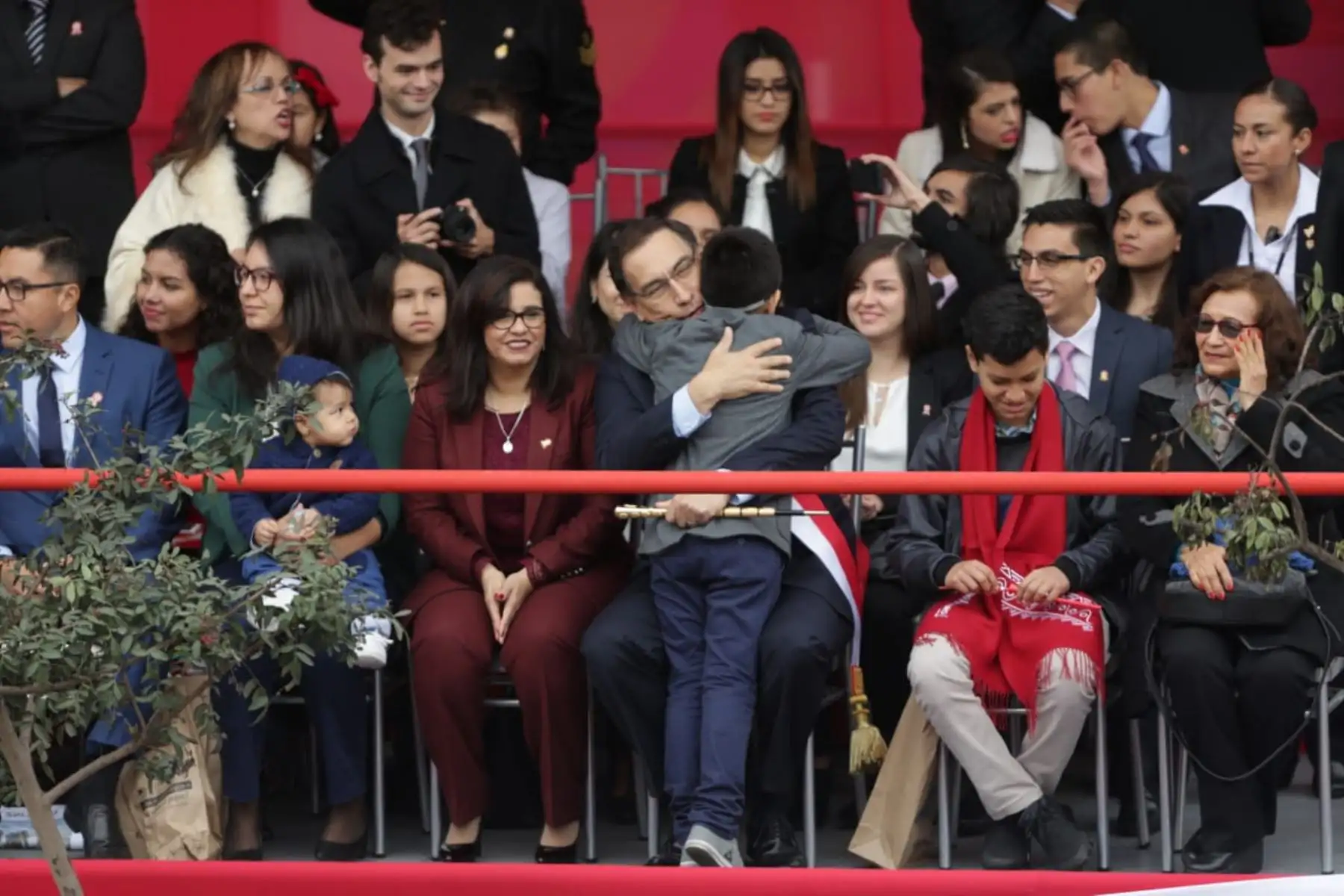 El presidente de la República, Martín Vizcarra, preside   la Gran Parada Militar por Fiestas Patrias. Foto: ANDINA/Prensa Presidencia
