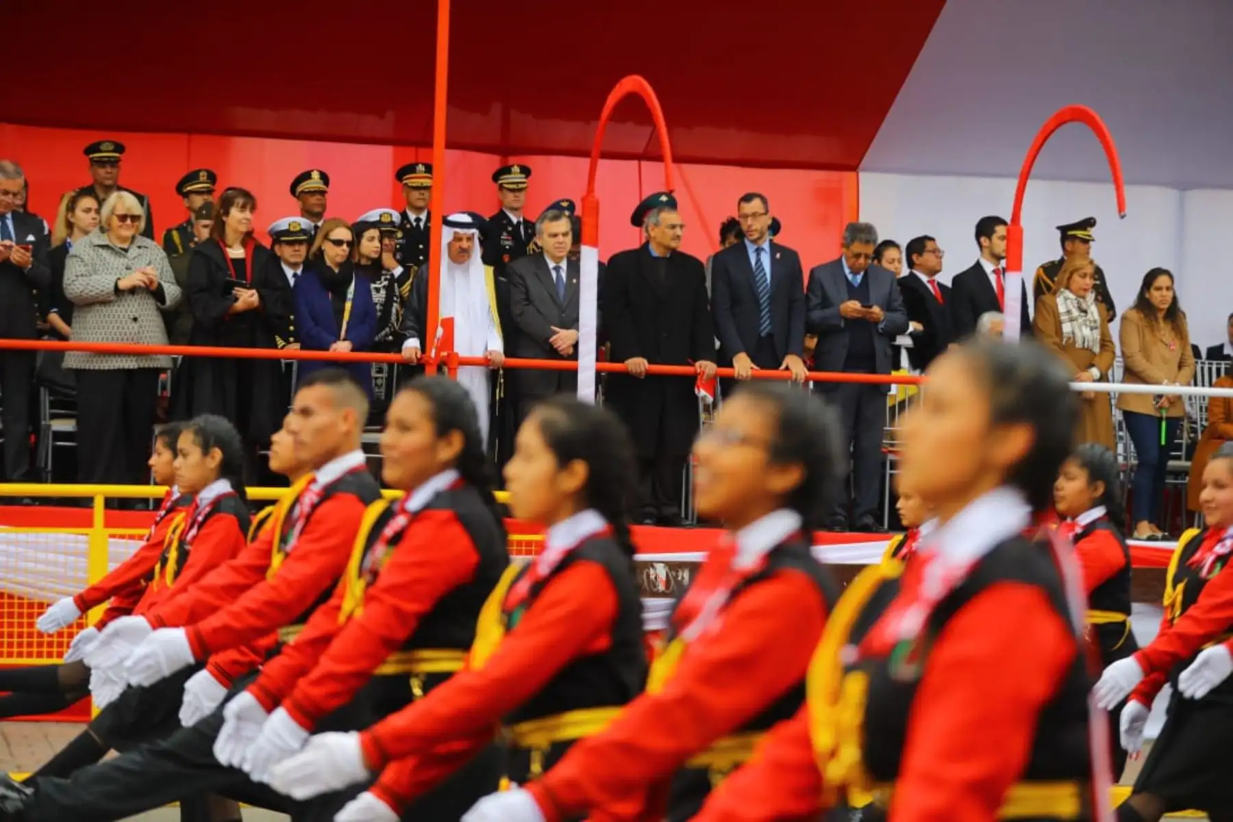 El presidente de la República, Martín Vizcarra, preside la Gran Parada Militar por Fiestas Patrias. Foto: ANDINA/Prensa Presidencia