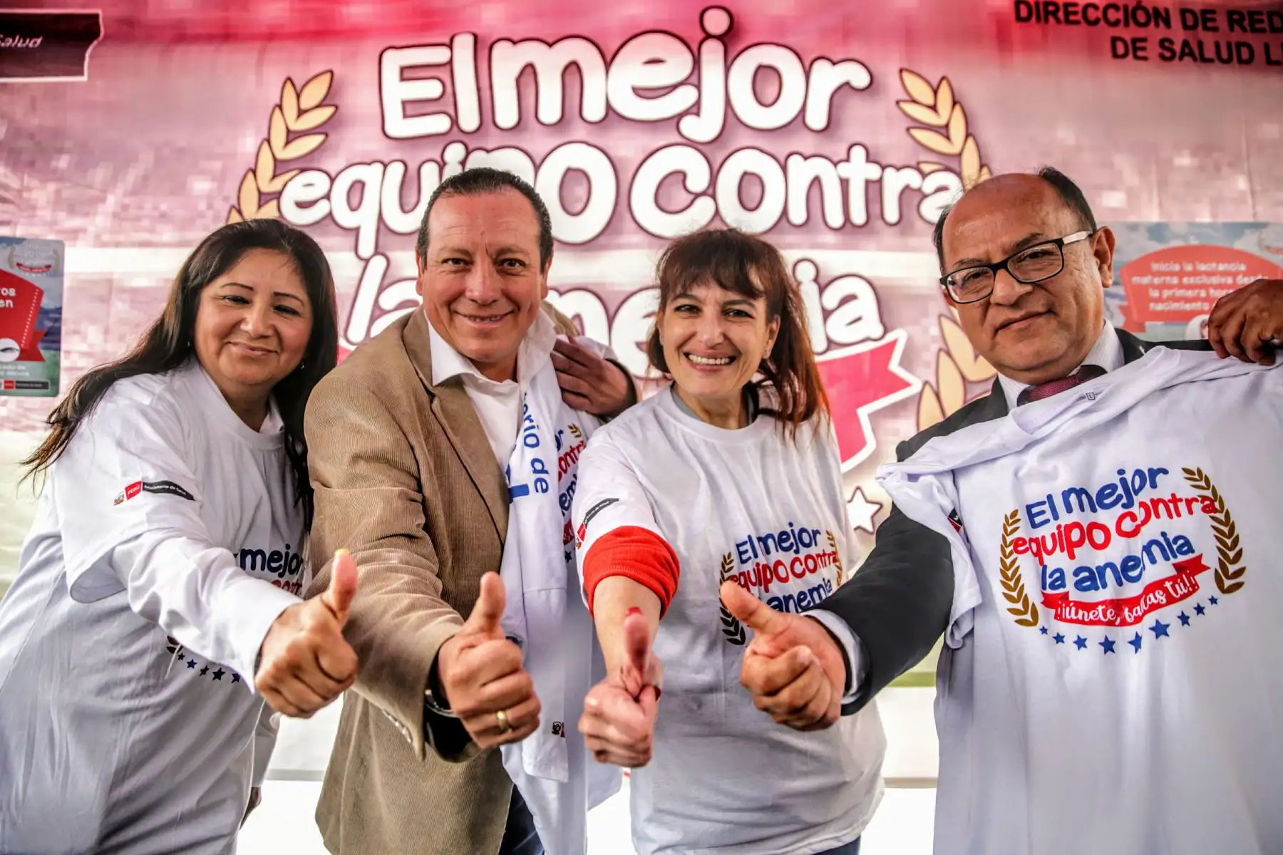 Ministra de Salud Silvia Pessah da inicio a la Tercera Jornada Naciobal contra la Anemia en el Centro de Salud Santa Luzmila II en Comas. Foto: ANDINA/Luis Iparraguirre