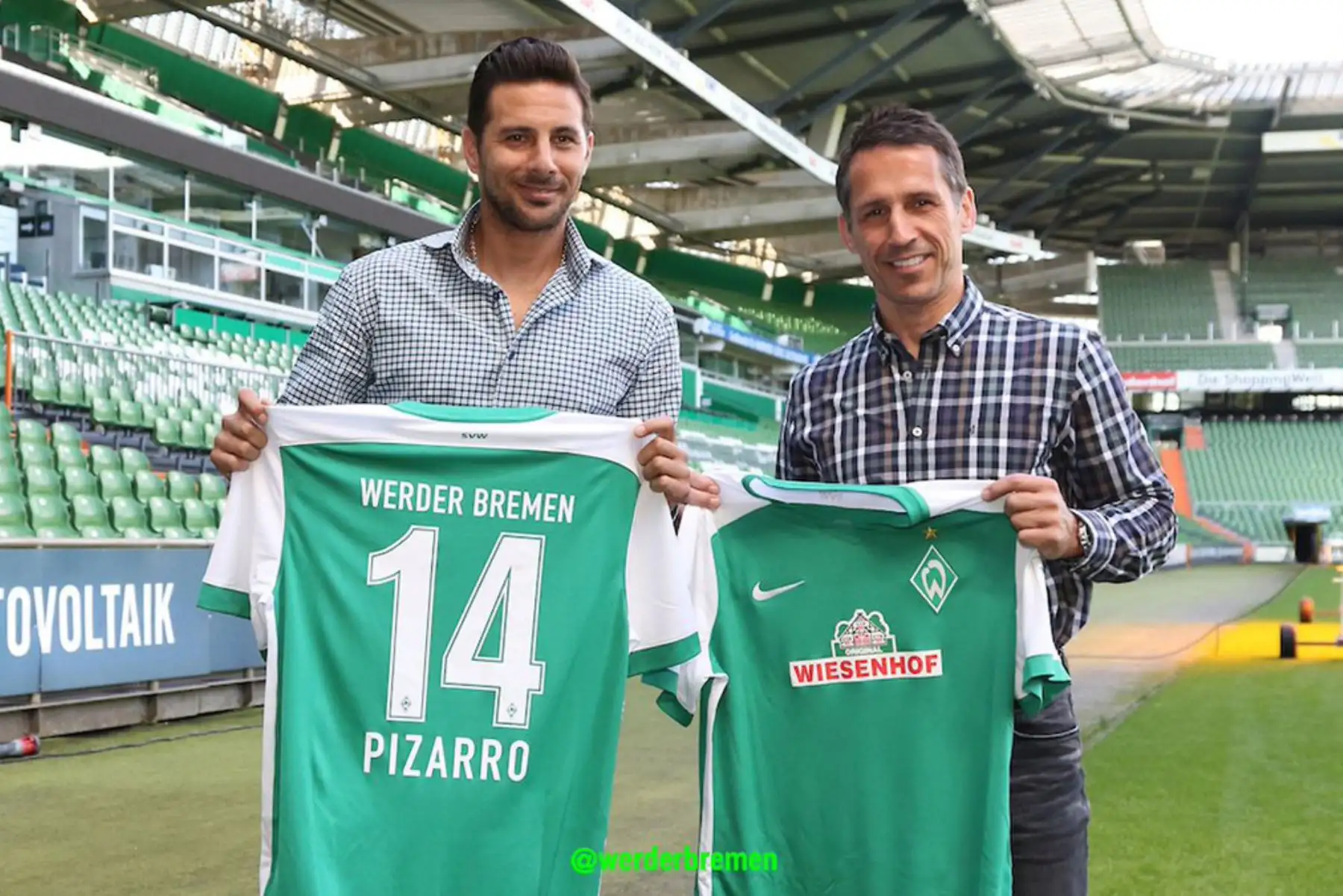 Claudio Pizarro: "Me alegra poder terminar mi carrera en el club donde empecé mi aventura en Europa". Foto: ANDINA/Difusión