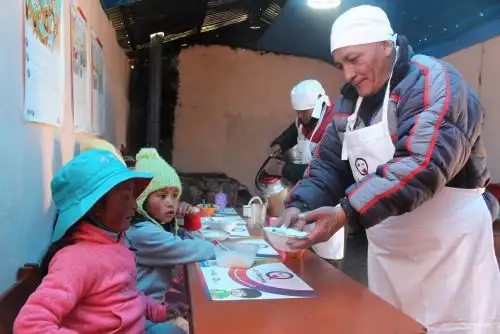 Más de 49,000 escolares de Pasco se benefician con servicio alimentario del programa Qali Warma. ANDINA/Difusión