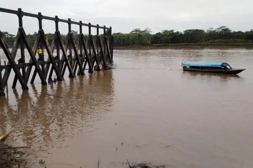 Debido a la lluvia que se presenta en la selva, el río Huallaga, en la estación hidrológica Picota (San Martín), registró un nivel de agua 18.25 metros, ubicándose a cinco centímetros por debajo del nivel crítico, que es de 18.30 metros, y está próximo a ingresar en alerta roja.  ANDINA