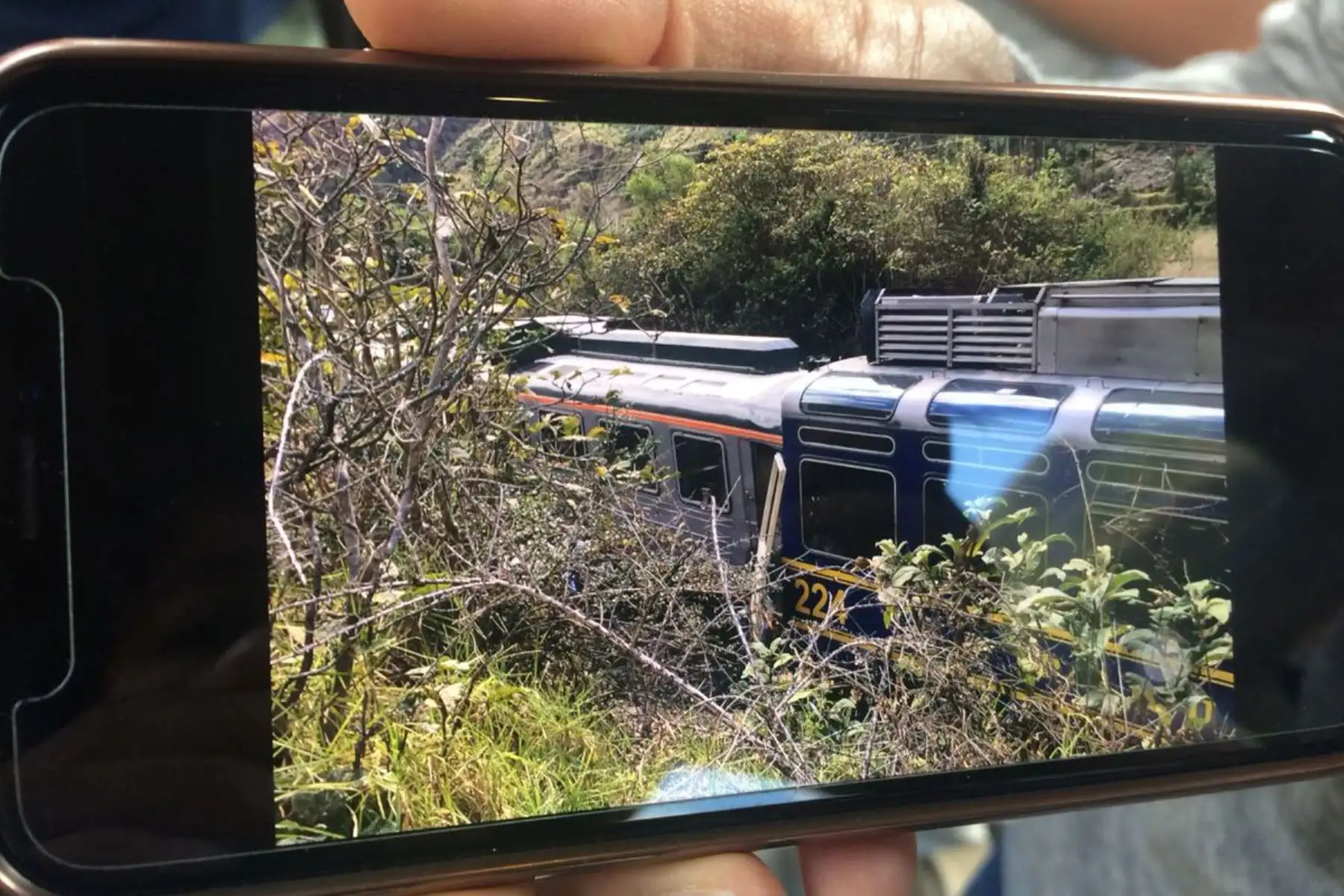 Choque de trenes en el Cusco. Foto: INTERNET/Medios