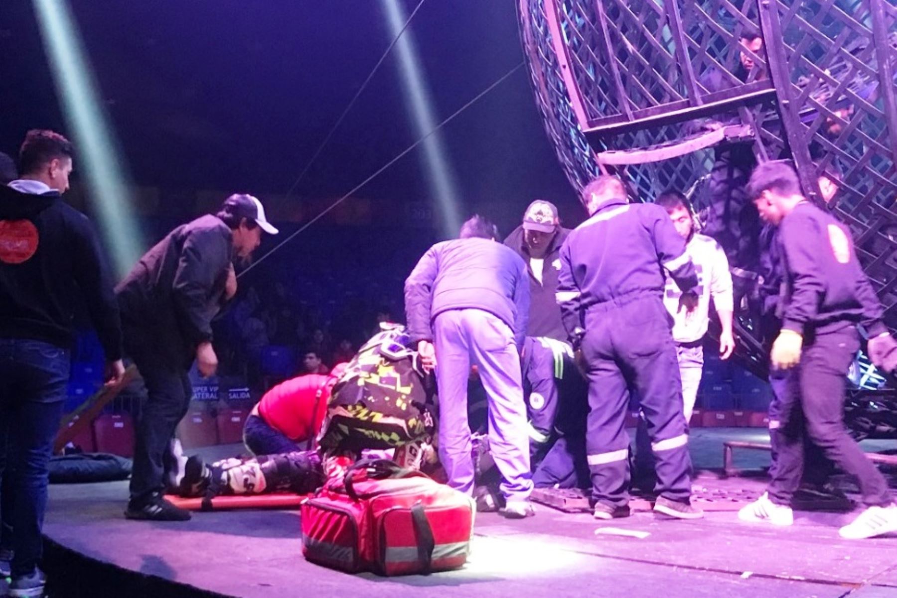 Seis heridos dejó accidente en espectáculo circense de motociclistas. Foto: ANDINA/Internet.